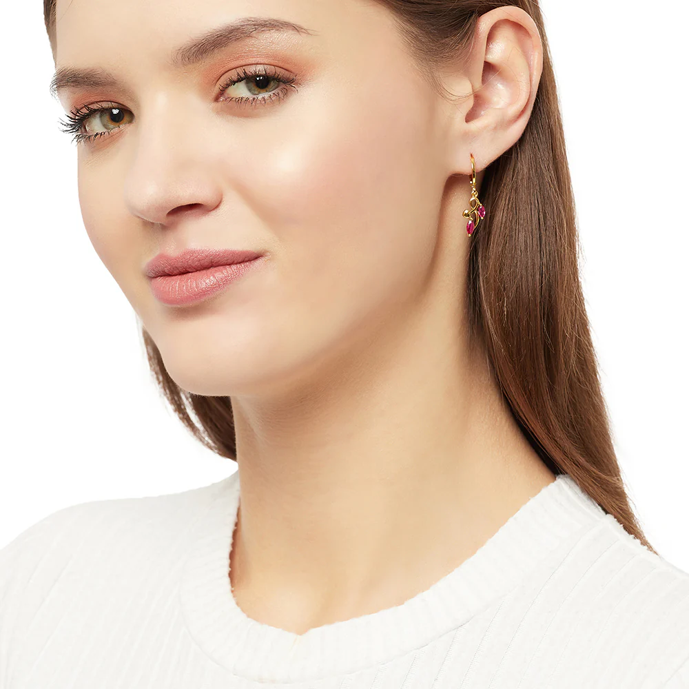 Spakling Essentials Designer Drop Earrings - Image 2