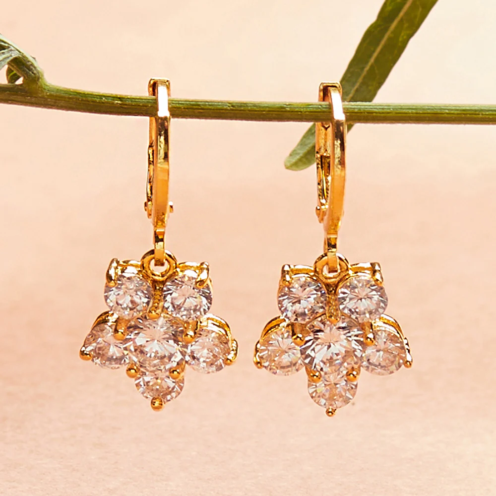 Spakling Essentials Designer Gold Plated Earrings