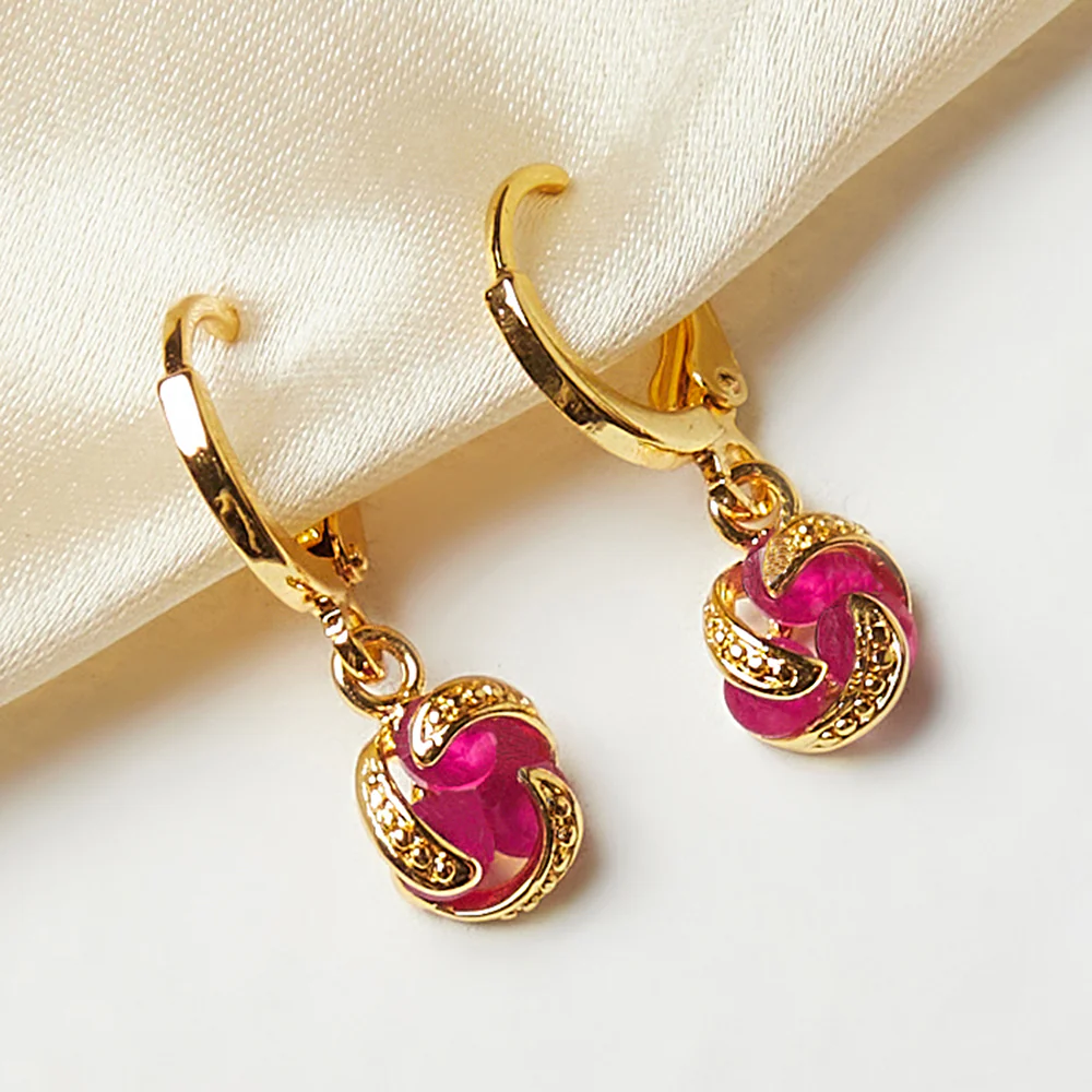 Spakling Essentials Drop Earrings with Gems