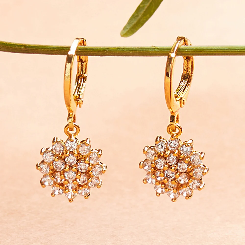 Spakling Essentials Round Drop Earrings