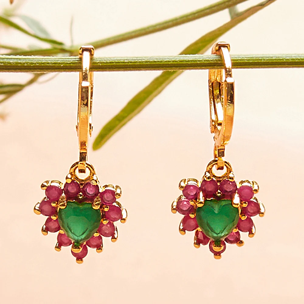 Spakling Essentials Yellow Gold Heart Earrings