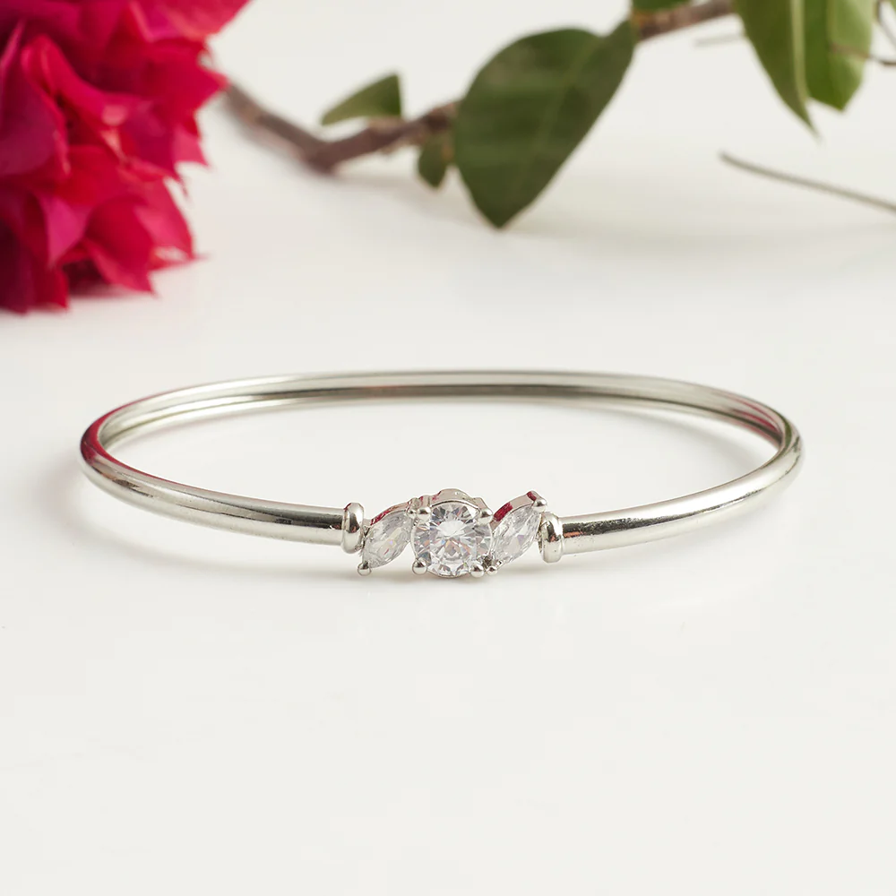 Sparking Elegance White Rhodium Bracelet