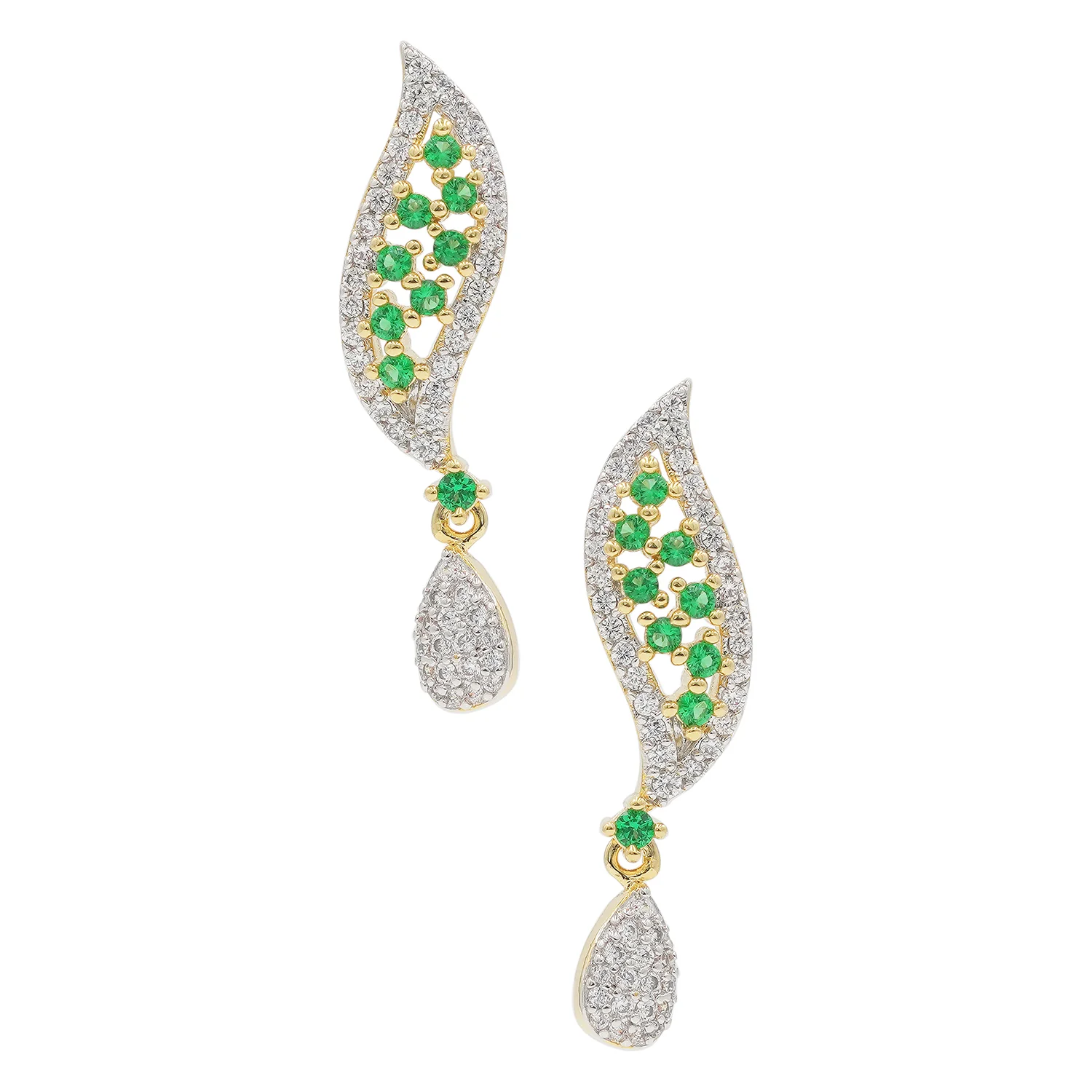 Sparkling CZ Pendant Set- Green - Image 4