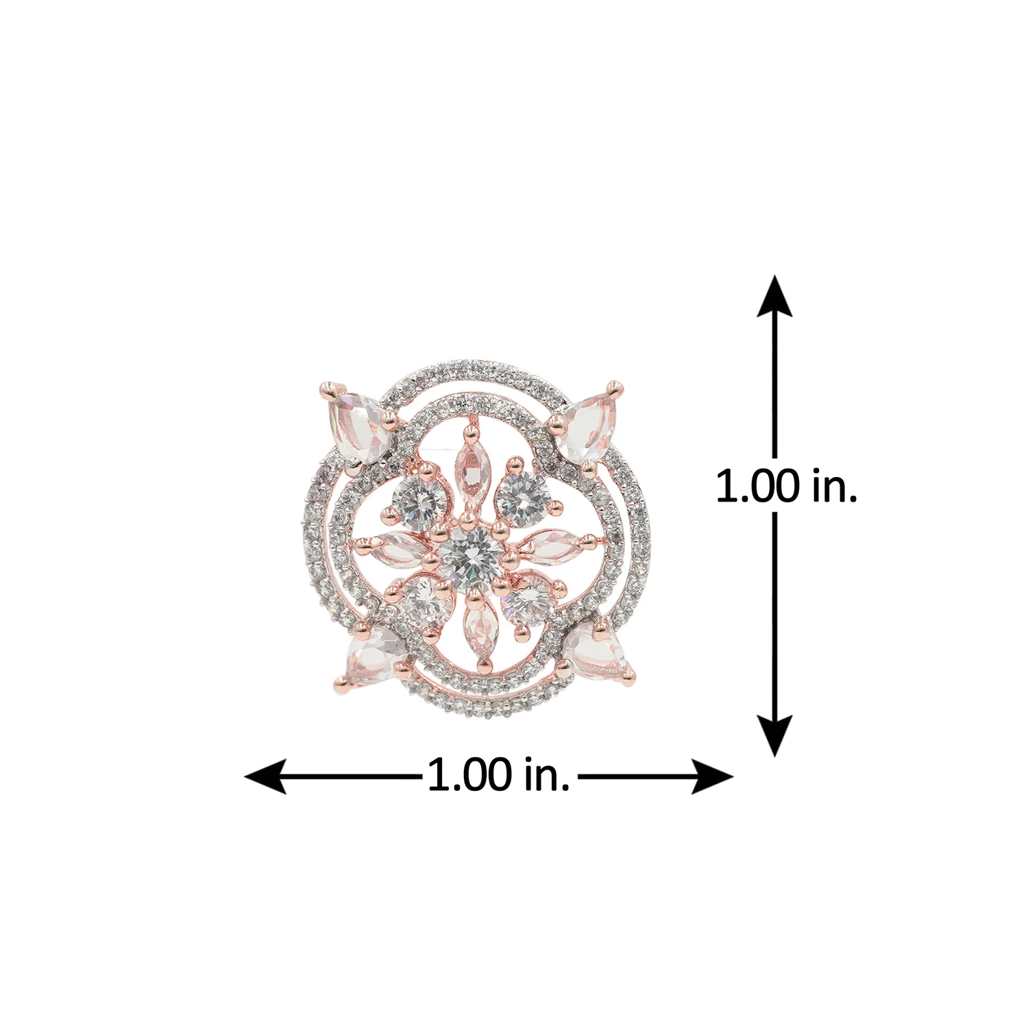 Sparkling CZ Stud Earrings - Image 5