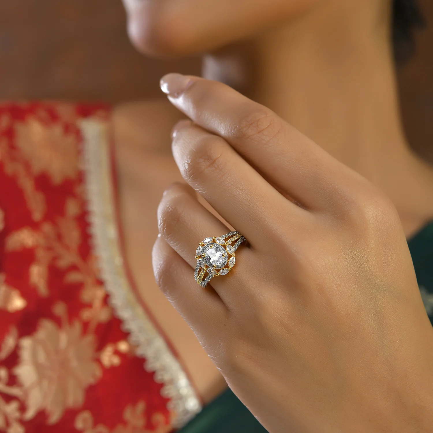 Sparkling Elegance Astra American Diamond Ring - Image 2