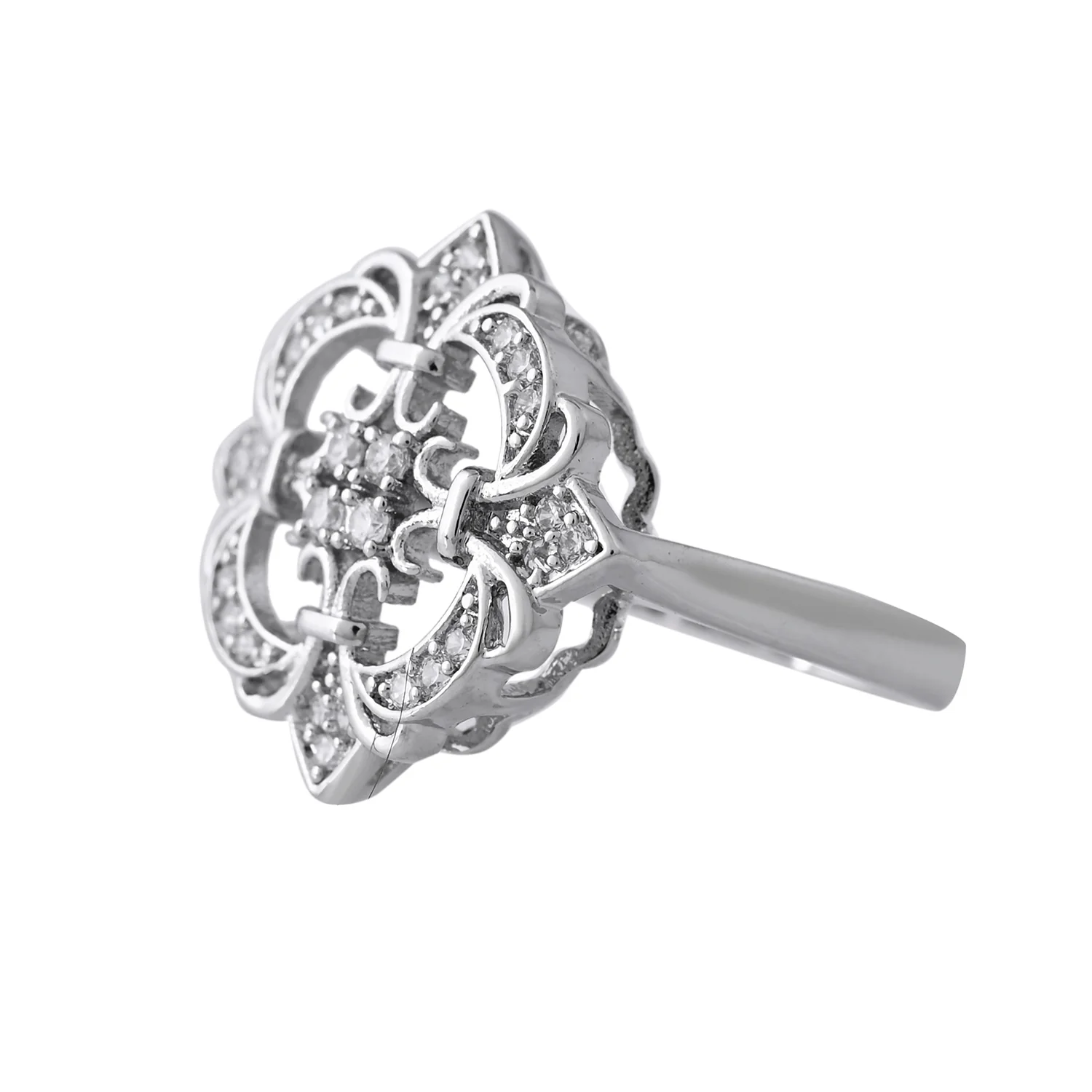 Sparkling Elegance Aurora American Diamond Solitaire Ring - Image 4