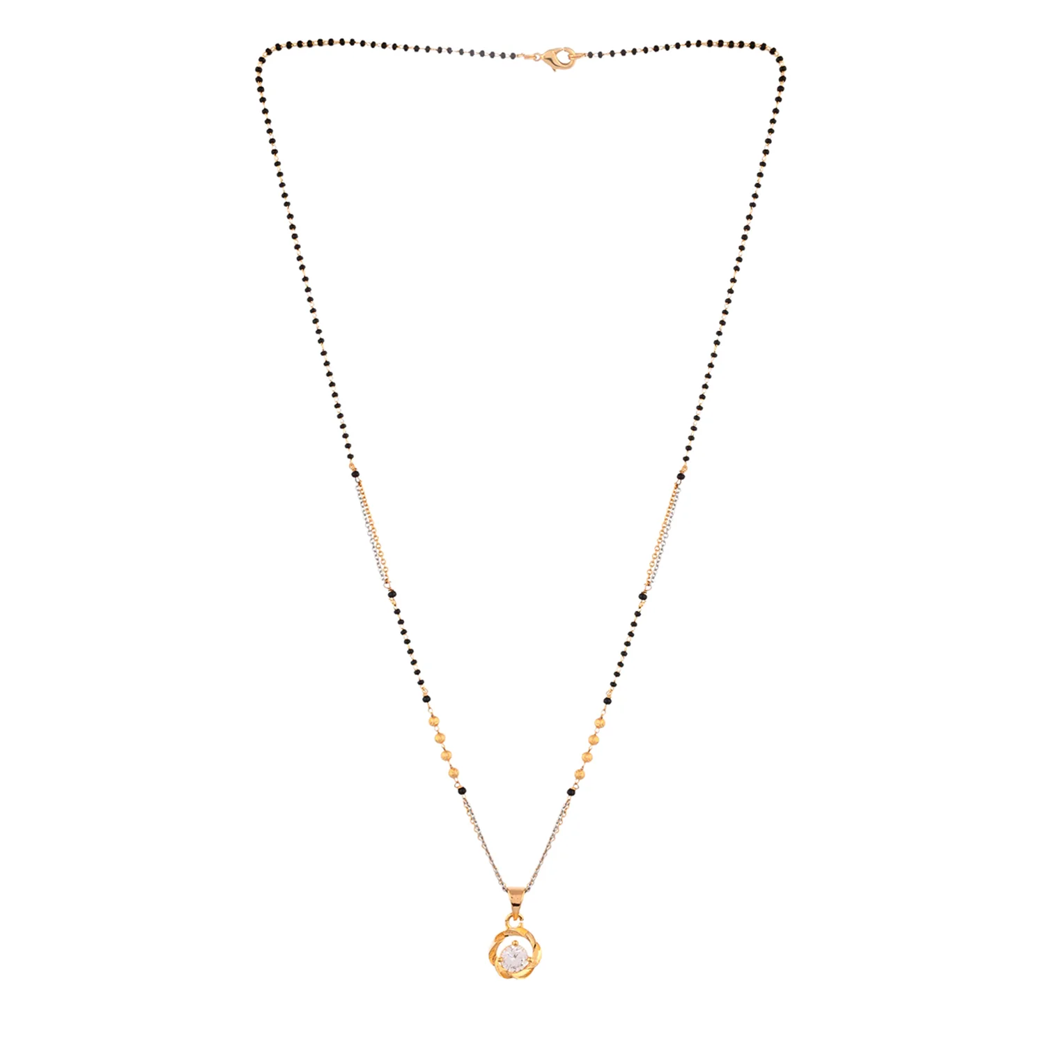 Sparkling Elegance Beaded Zirconia Gems Mangalsutra - Image 4