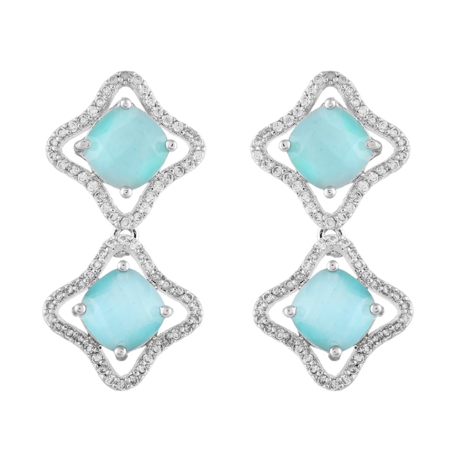 Sparkling Elegance Celestial Beauty American Diamond Necklace Set - Image 6