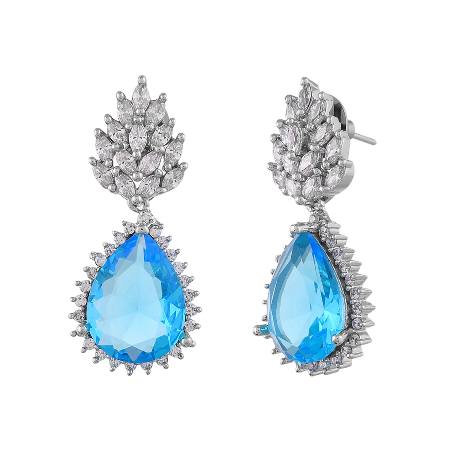 Sparkling Elegance Celestial Blue Elegance Earrings - Image 3