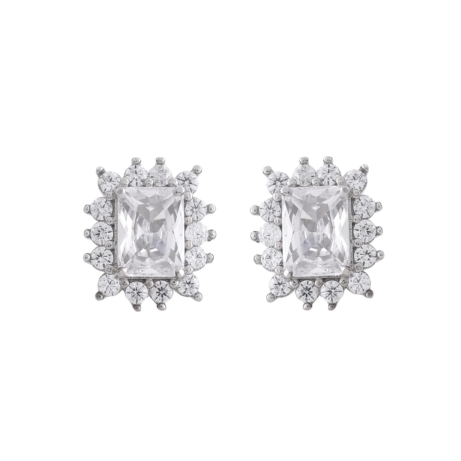 Sparkling Elegance Celestial Crystal American Diamond Pendant Set - Image 6