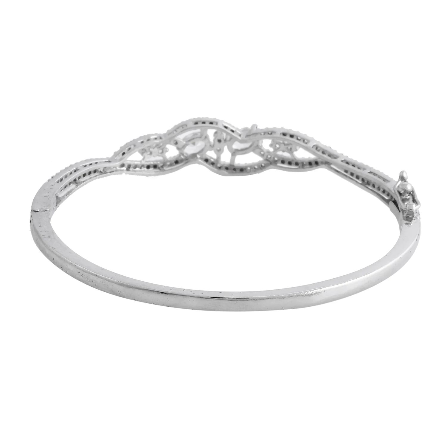 Sparkling Elegance Celestial Petals American Diamond Bracelet - Image 6