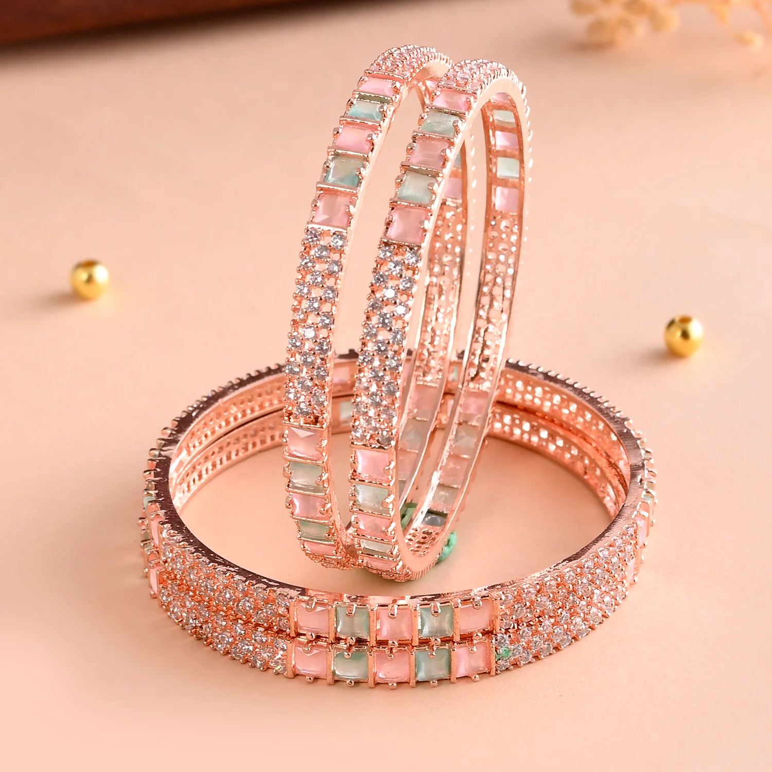 Sparkling Elegance Coloured Square Cut Cz Bracelets