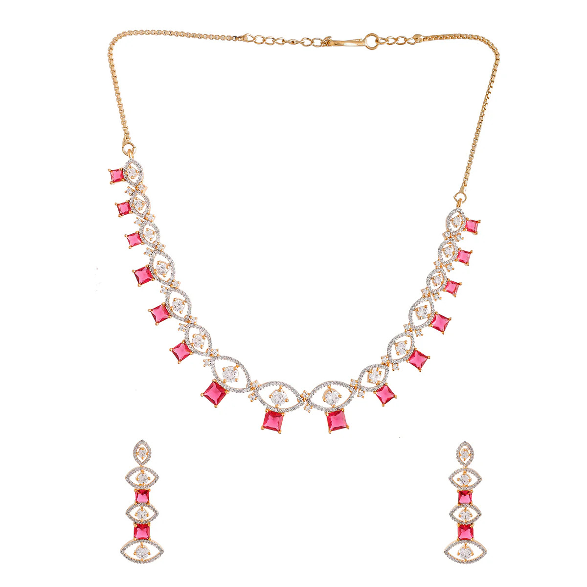 Sparkling Elegance Coloured Zircons Jewellery Set - Image 4