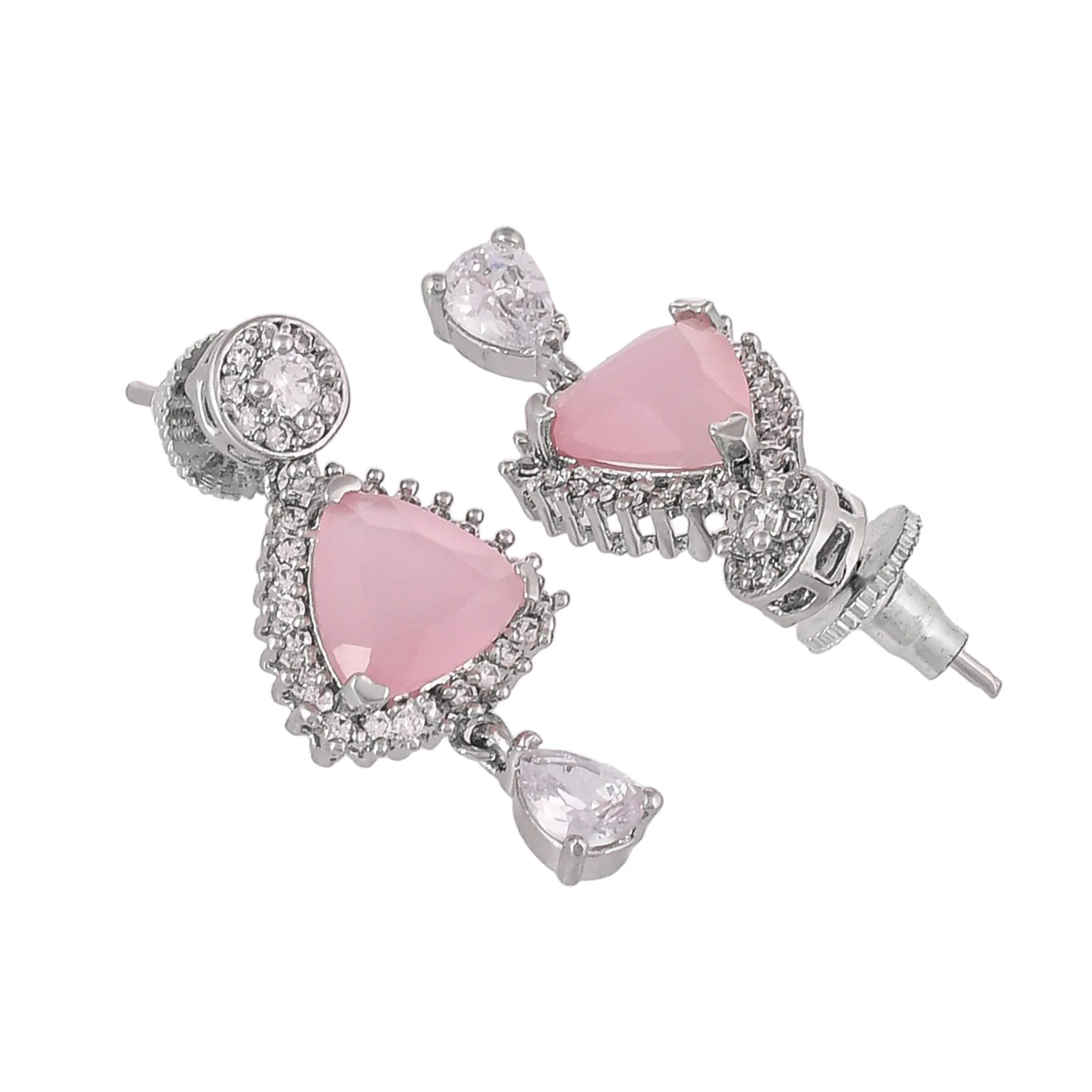 Sparkling Elegance Contemporary Design Cz Jewellery Set - Image 7