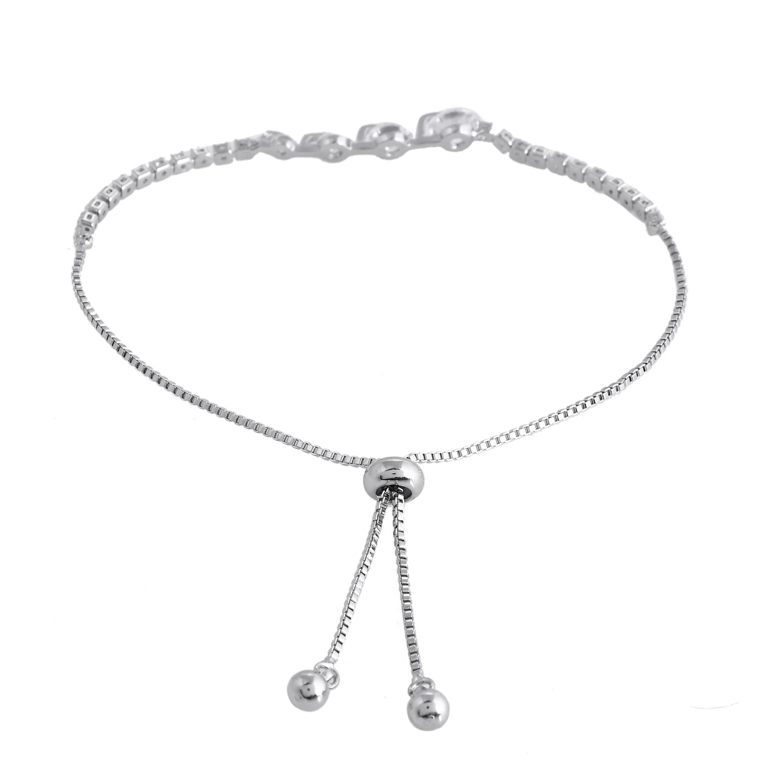 Sparkling Elegance Cosmic American Diamond Bracelet - Image 5