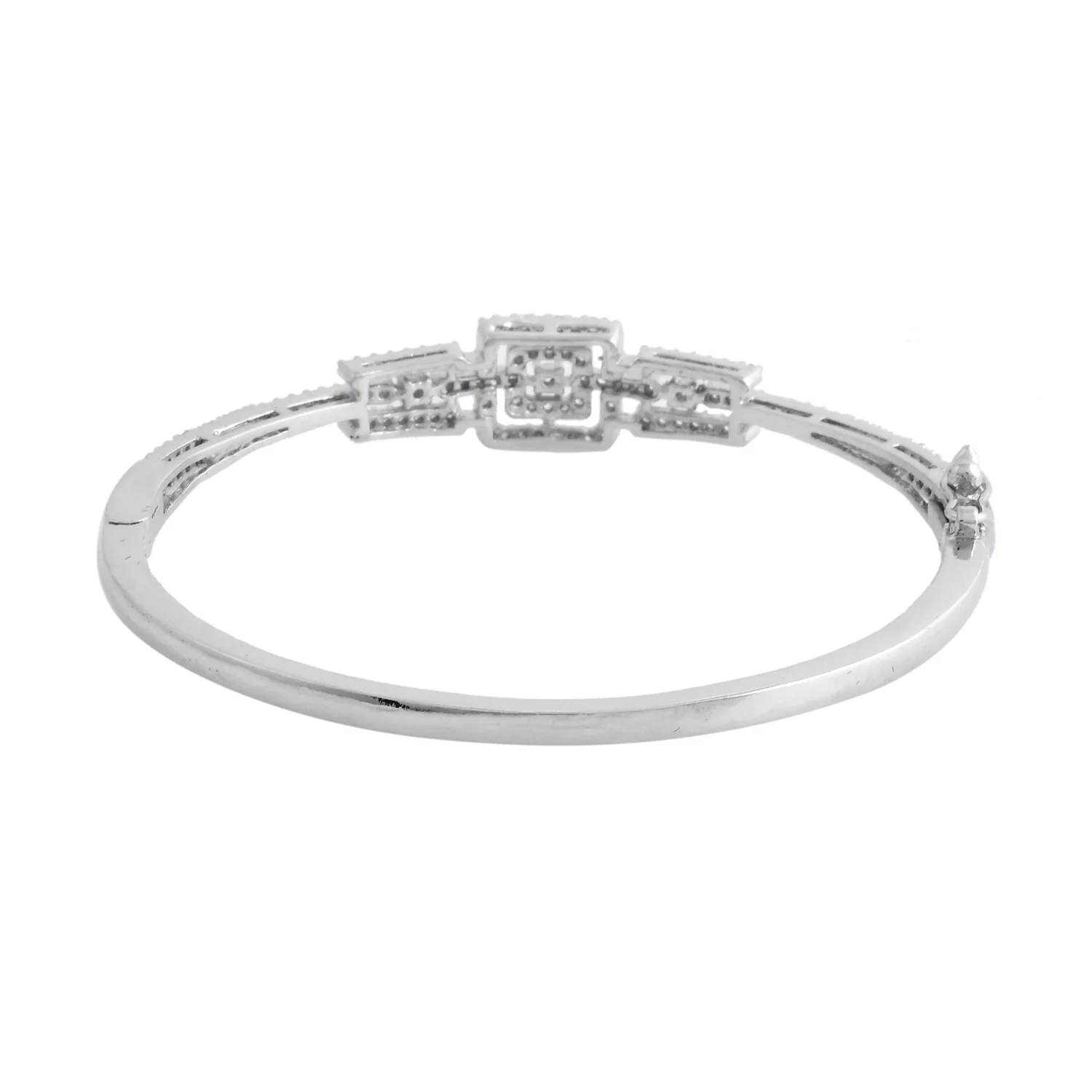 Sparkling Elegance Crystalline Tiara American Diamond Bracelet - Image 5