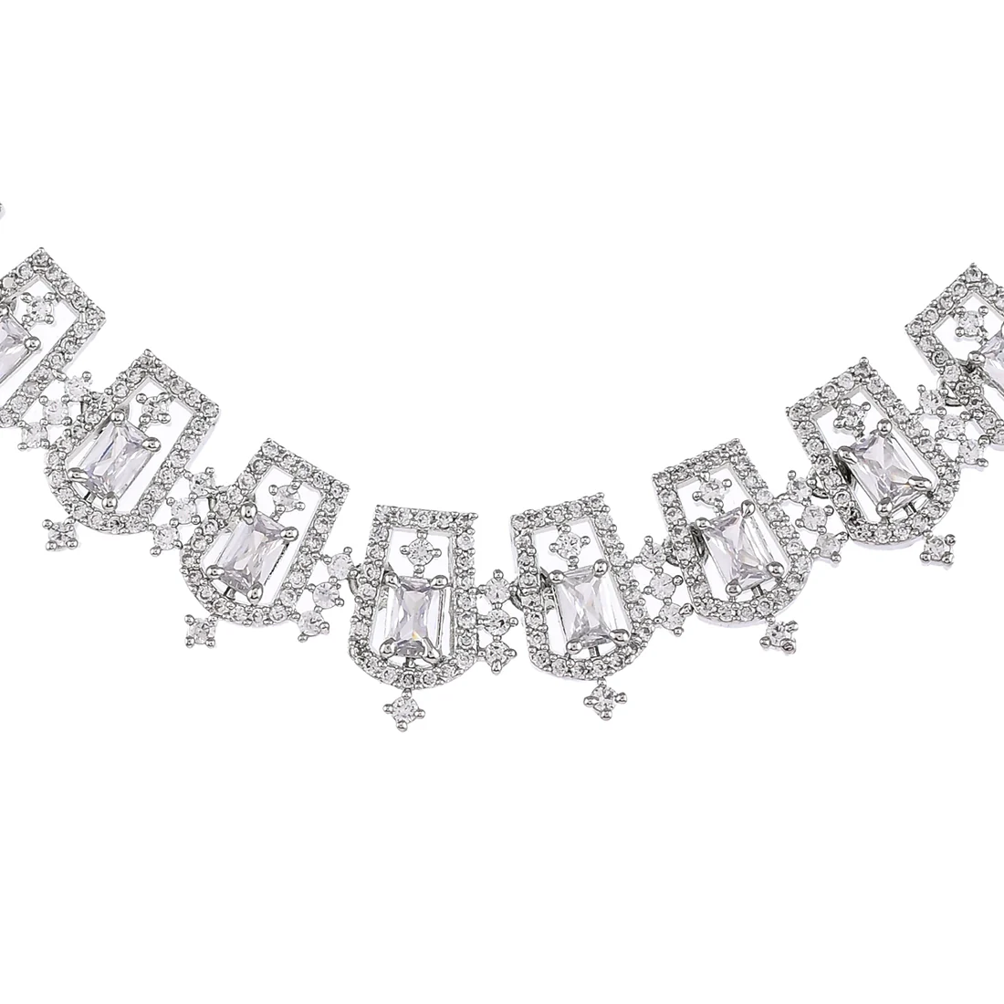 Sparkling Elegance CZ Adorned Jewellery Set - Image 4
