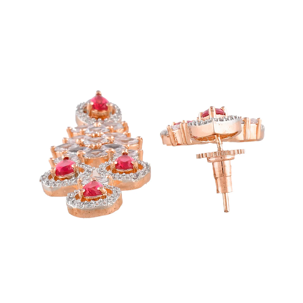 Sparkling Elegance CZ Waterfall Jewellery Set - Image 6