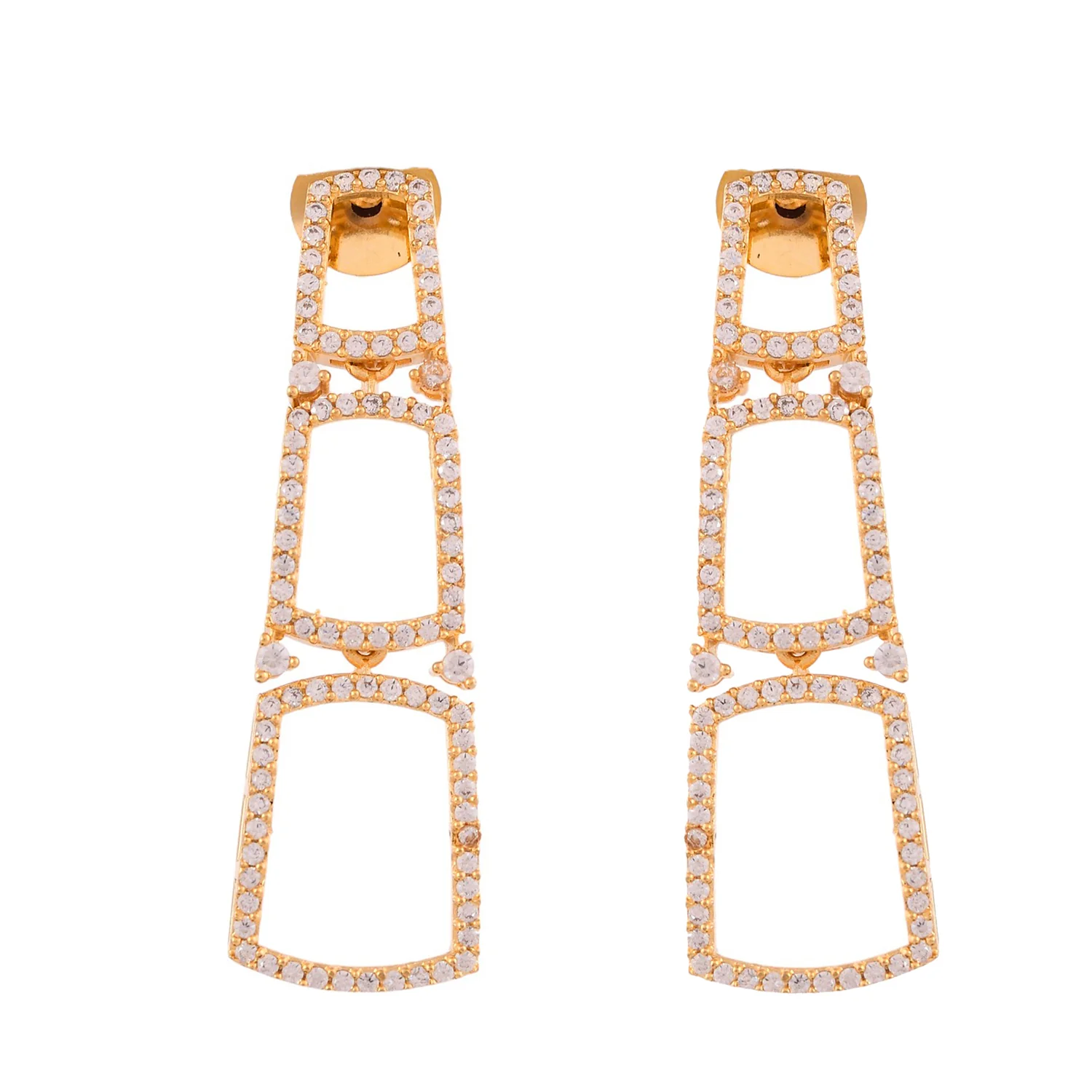Sparkling Elegance Designer American Diamond Necklace Set - Image 6