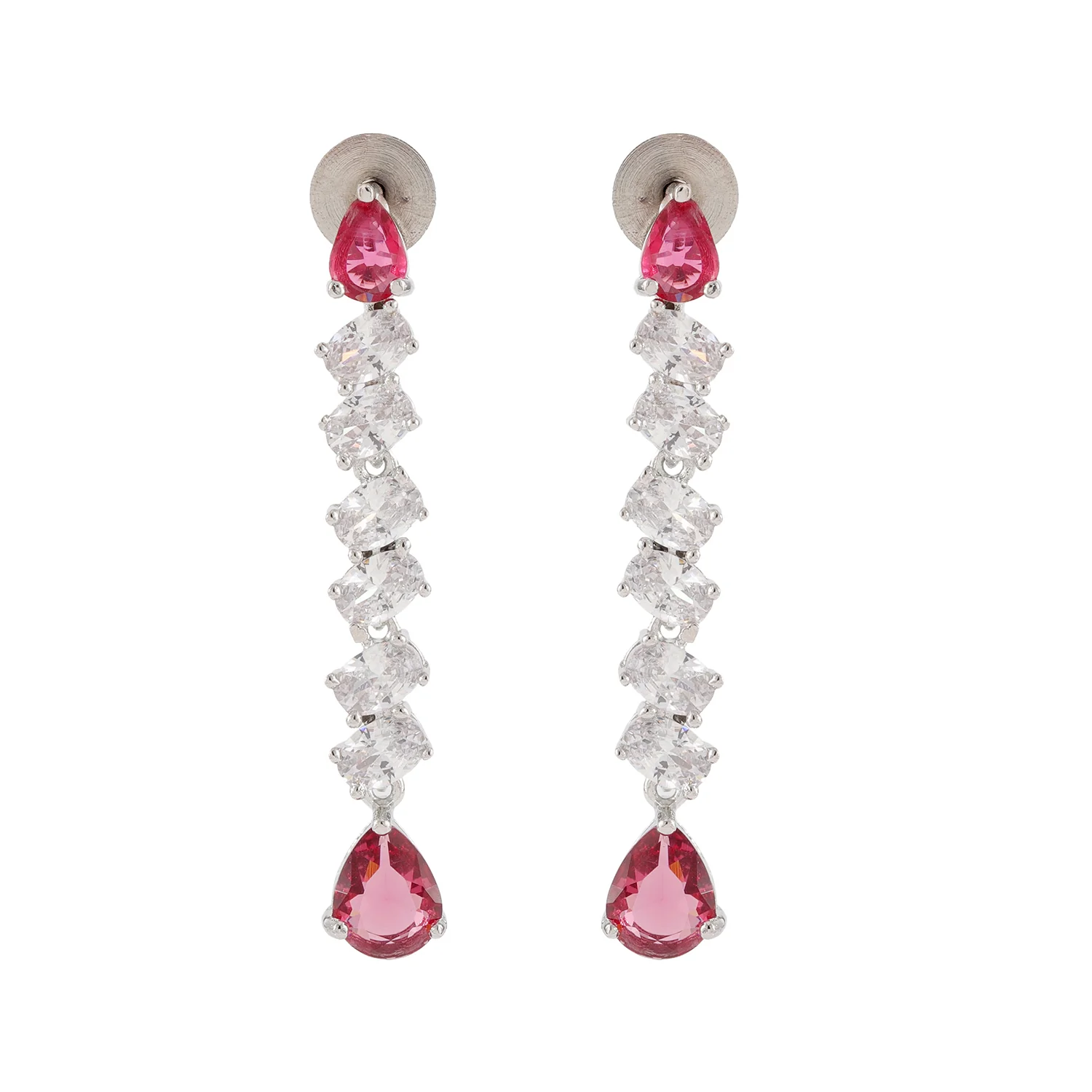 Sparkling Elegance Dilbar Ruby Starfall Glam Hasli Necklace Set - Image 5