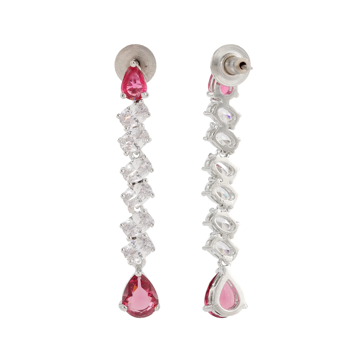 Sparkling Elegance Dilbar Ruby Starfall Glam Hasli Necklace Set - Image 6