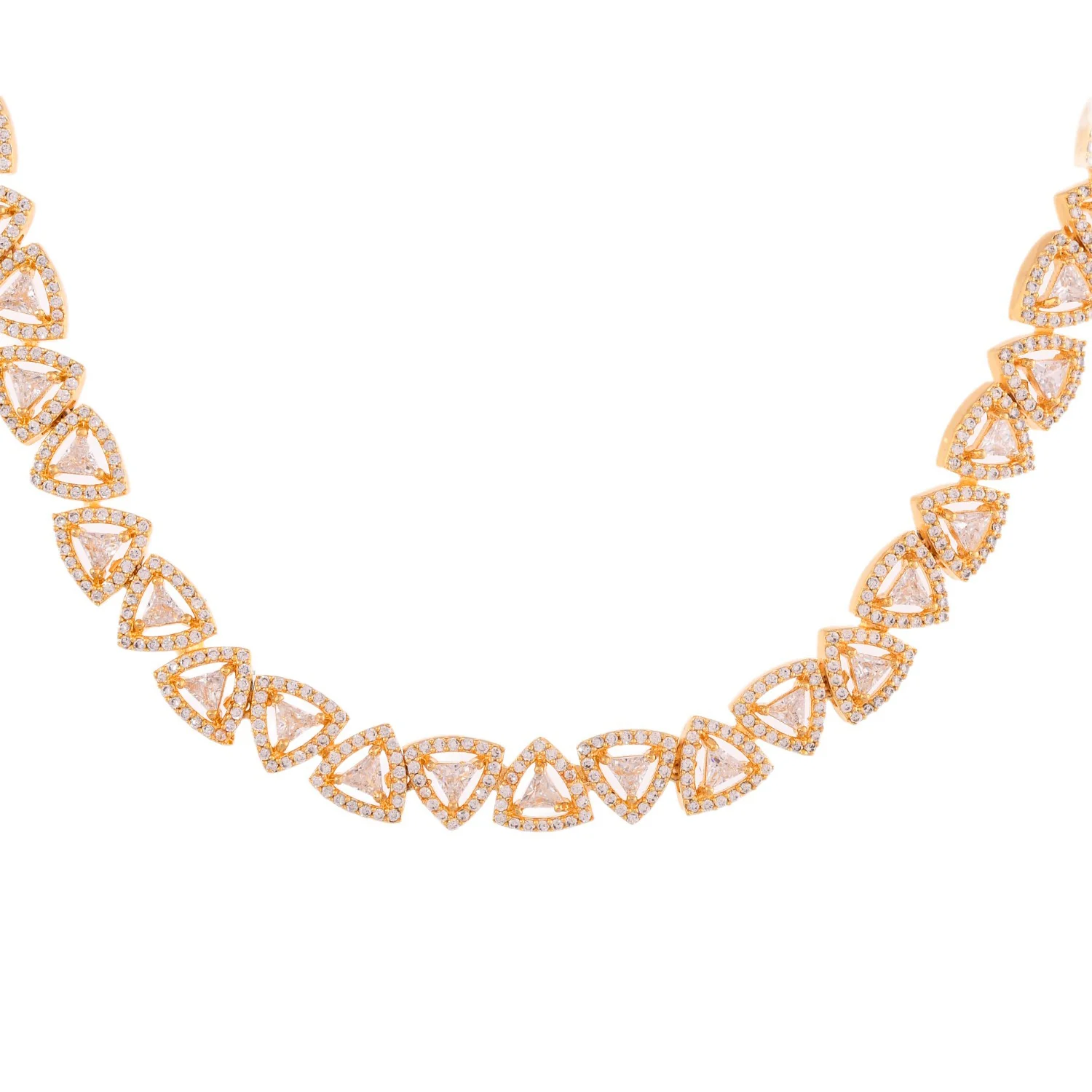 Sparkling Elegance Eternal Grace American Diamond Necklace Set - Image 5