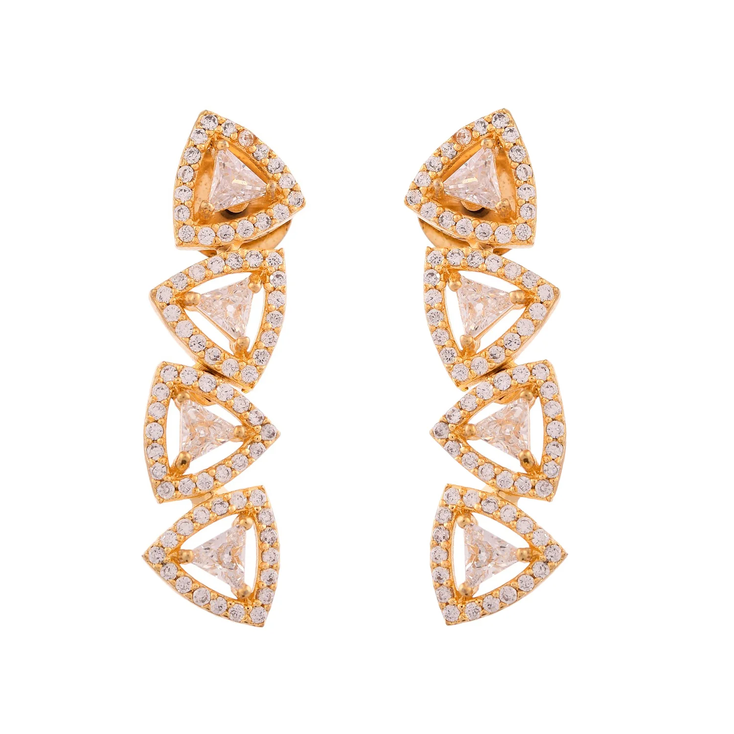 Sparkling Elegance Eternal Grace American Diamond Necklace Set - Image 6