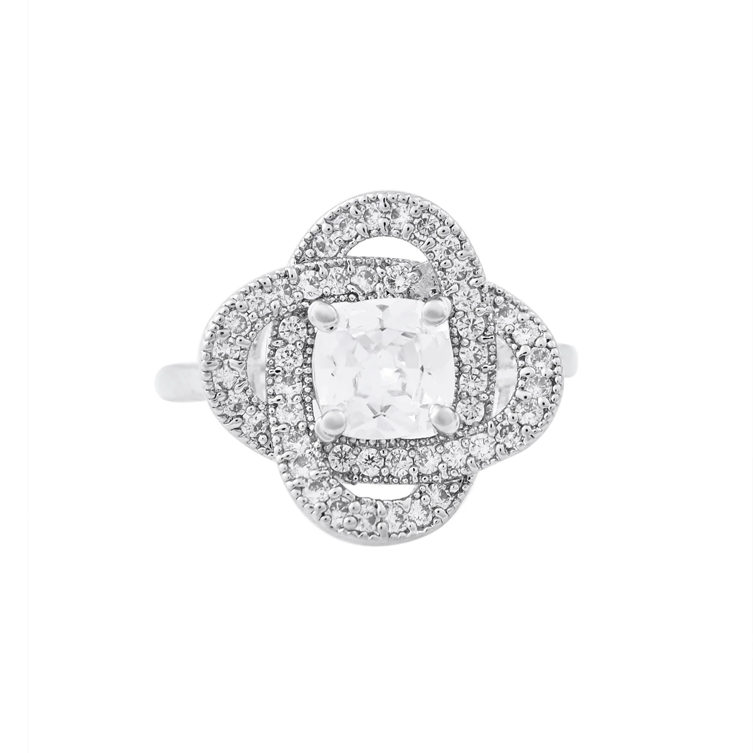 Sparkling Elegance Eternal Radiance American Diamond Solitaire Ring - Image 3