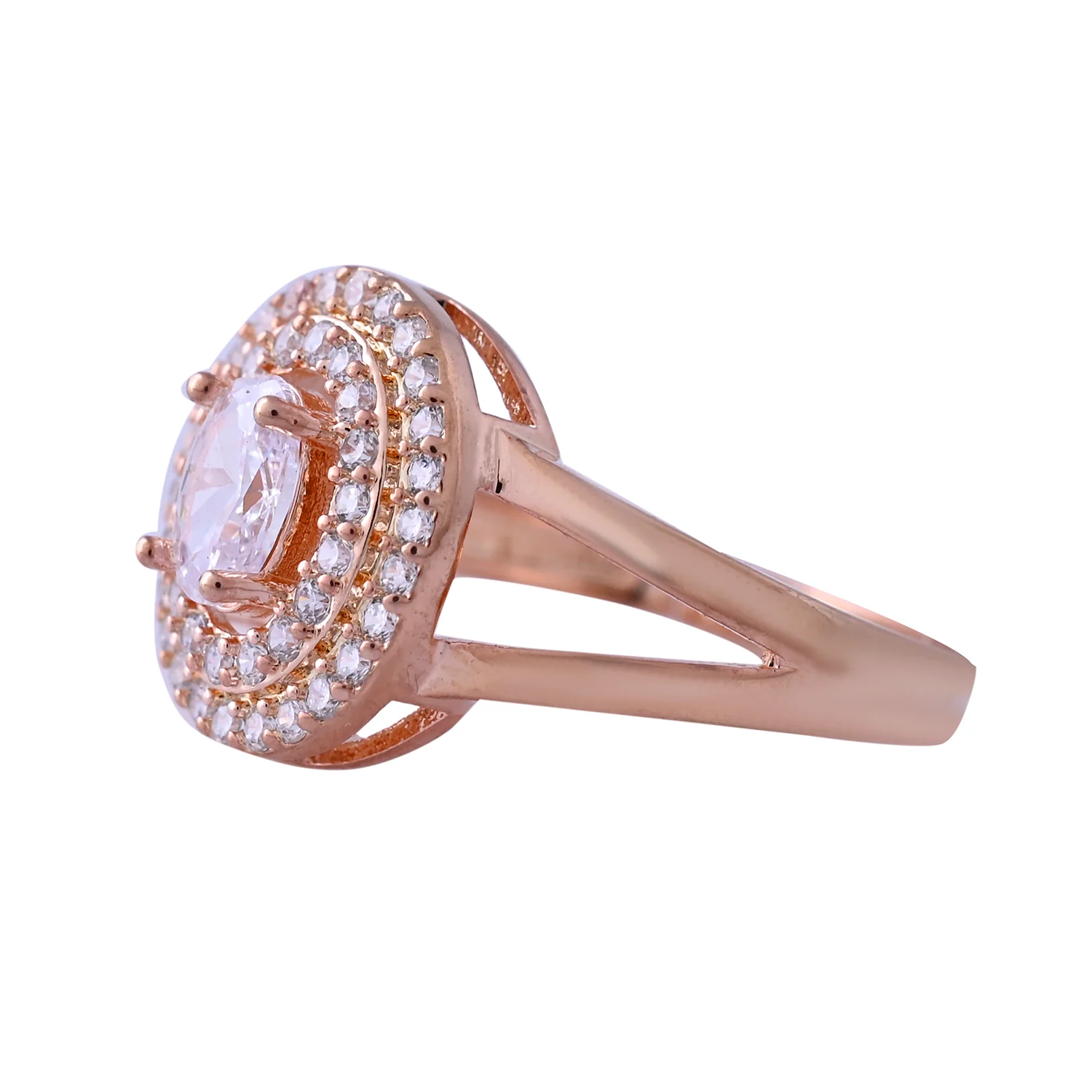 Sparkling Elegance Eternity American Diamond Solitaire Ring - Image 4