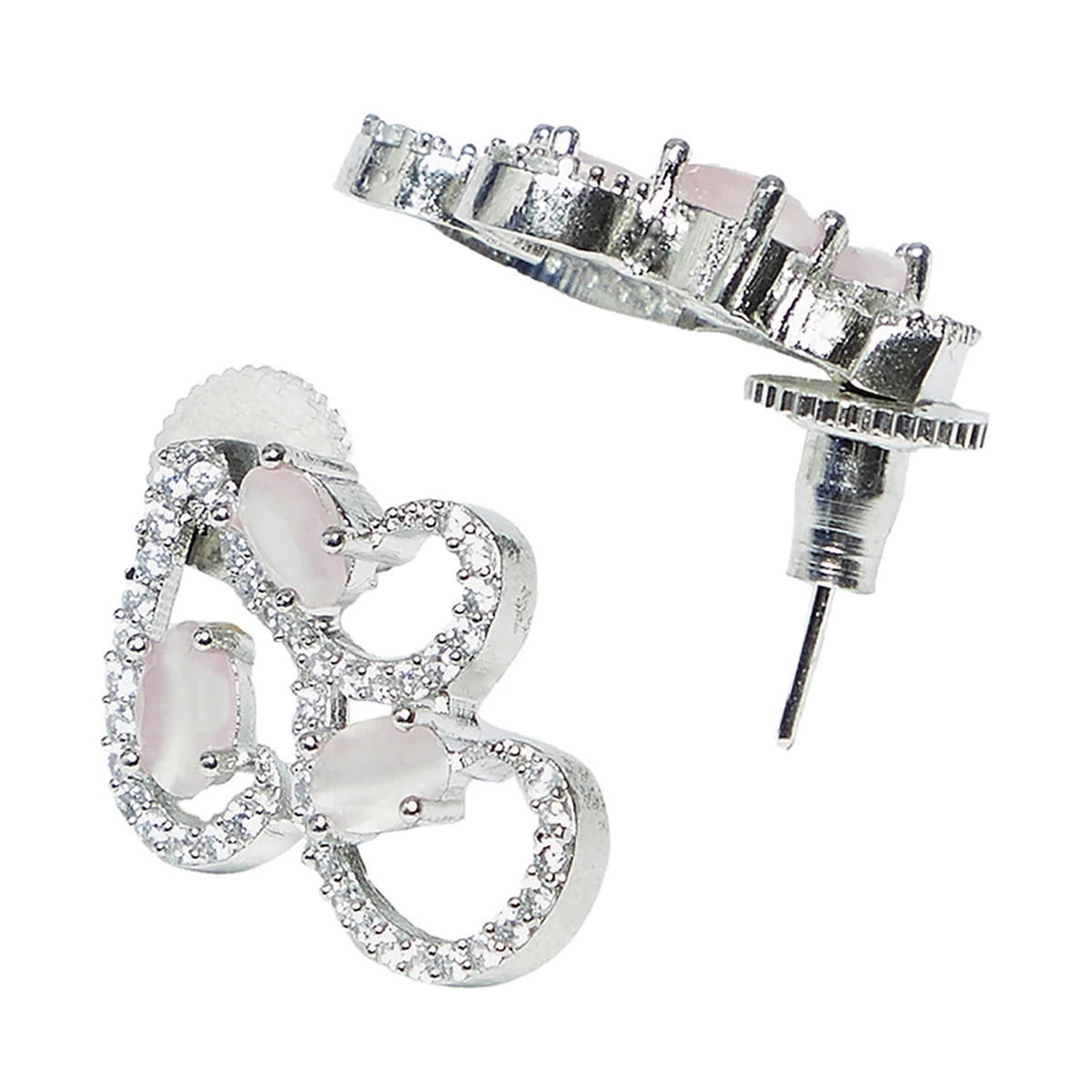 Sparkling Elegance Eye-Catching Necklace Set Studded With CZ Stones - Image 5