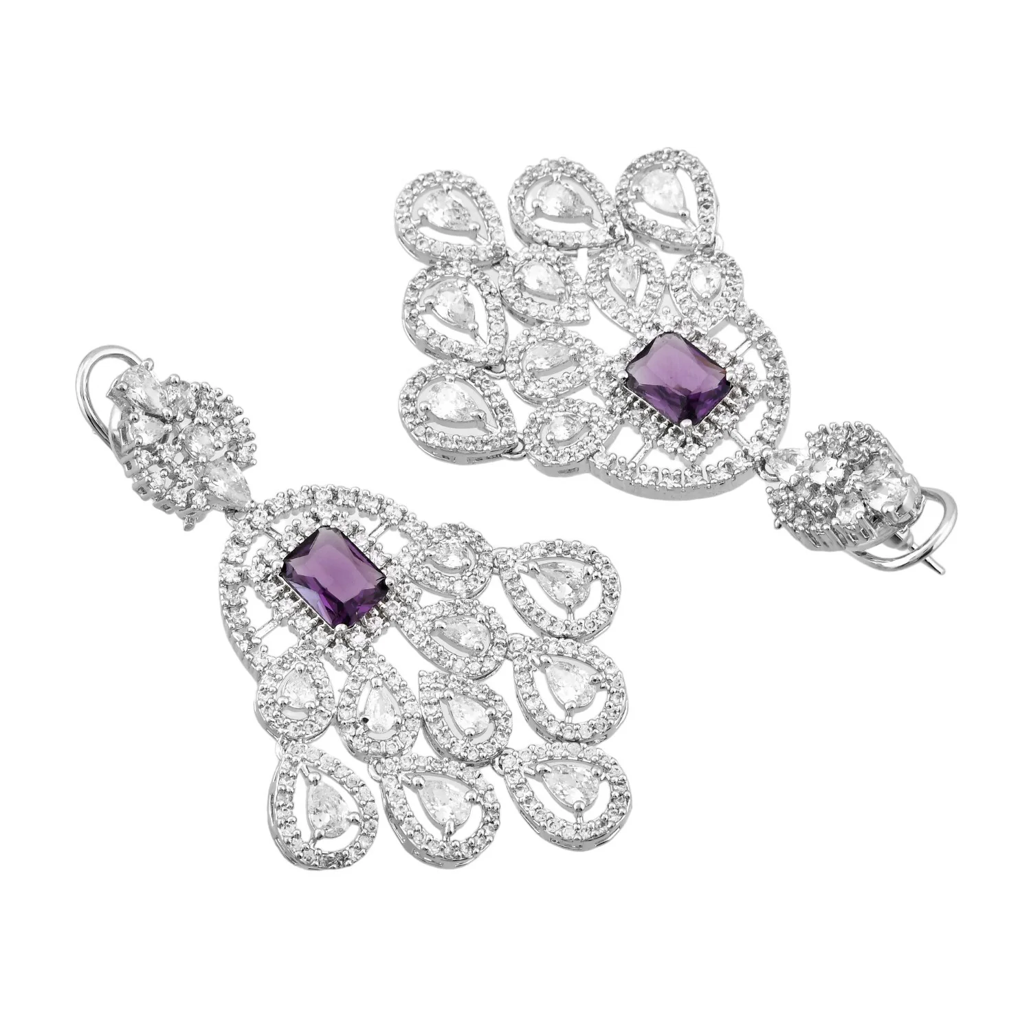 Sparkling Elegance Gift of Glamour American Diamond Necklace Set - Image 7