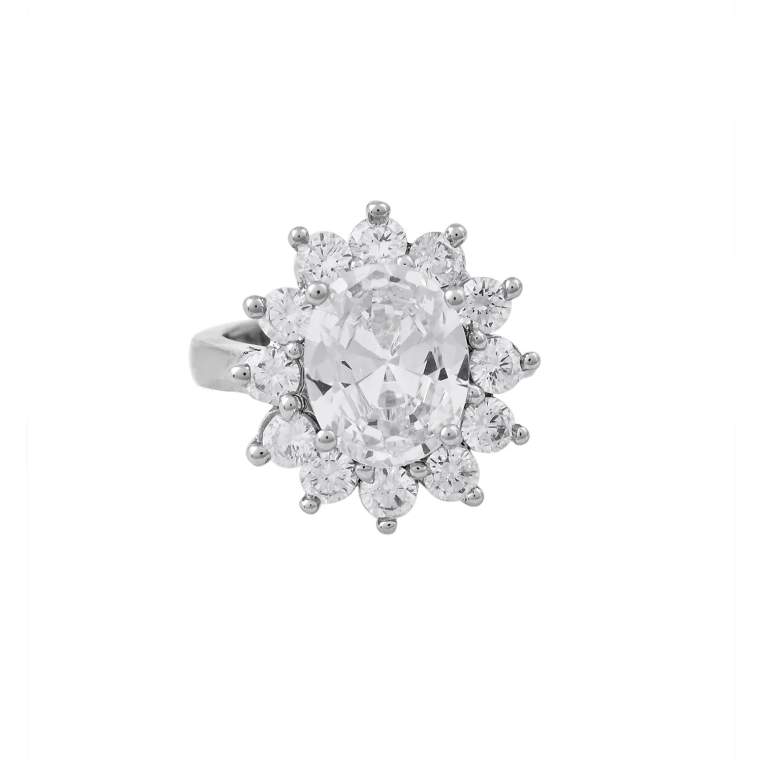 Sparkling Elegance Glowing Grace American Diamond Solitaire Ring - Image 3