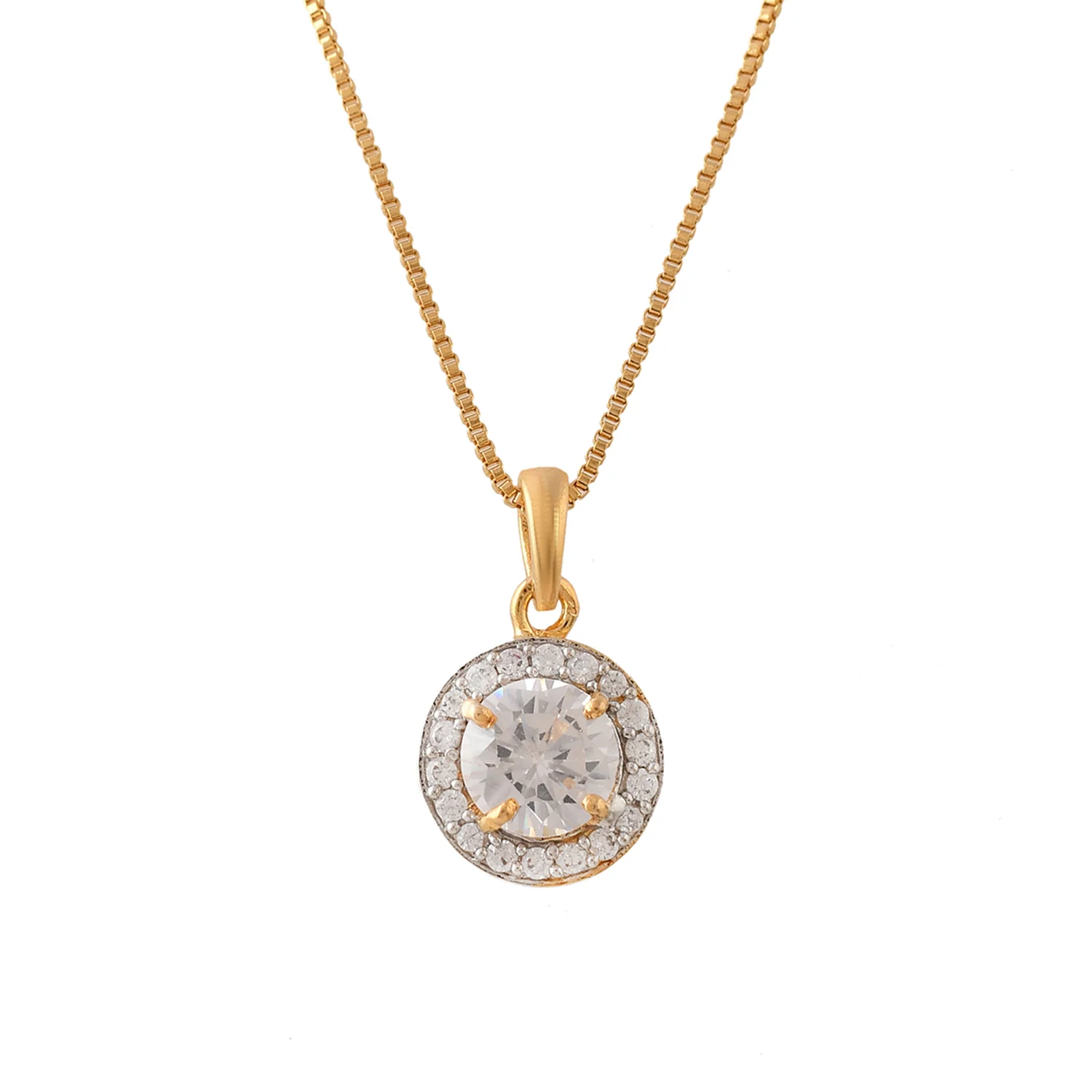 Sparkling Elegance Golden Glow Pendant Set - Image 6