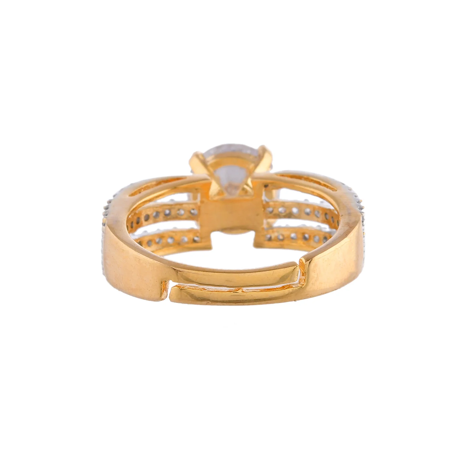 Sparkling Elegance Halo Whisper American Diamond Ring - Image 5