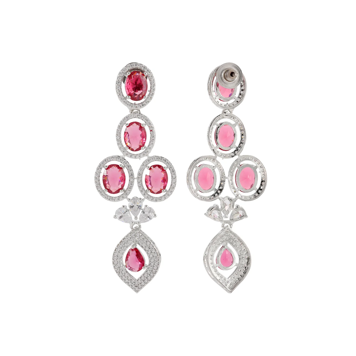 Sparkling Elegance Haseena-E-Ruby Royal Necklace Set - Image 6