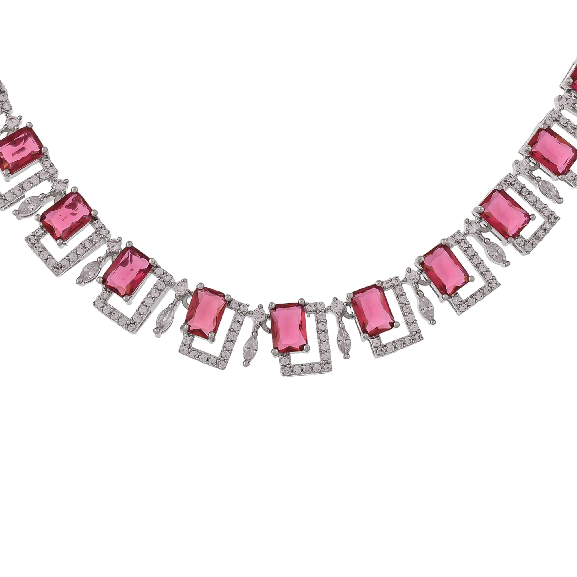 Sparkling Elegance Infinite Radiance Necklace Set - Image 5