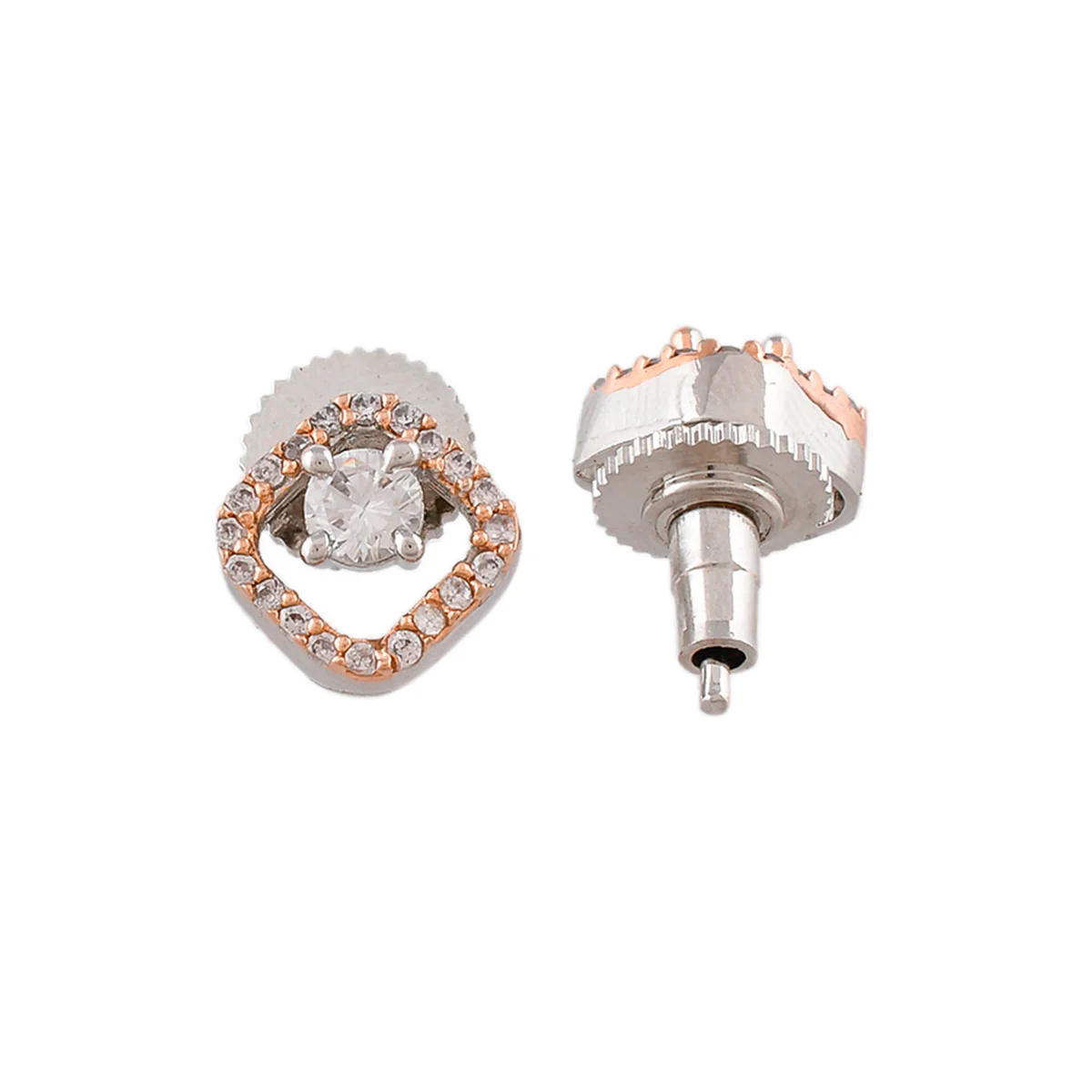 Sparkling Elegance Interlinked Rectangles CZ Jewellery Set - Image 6