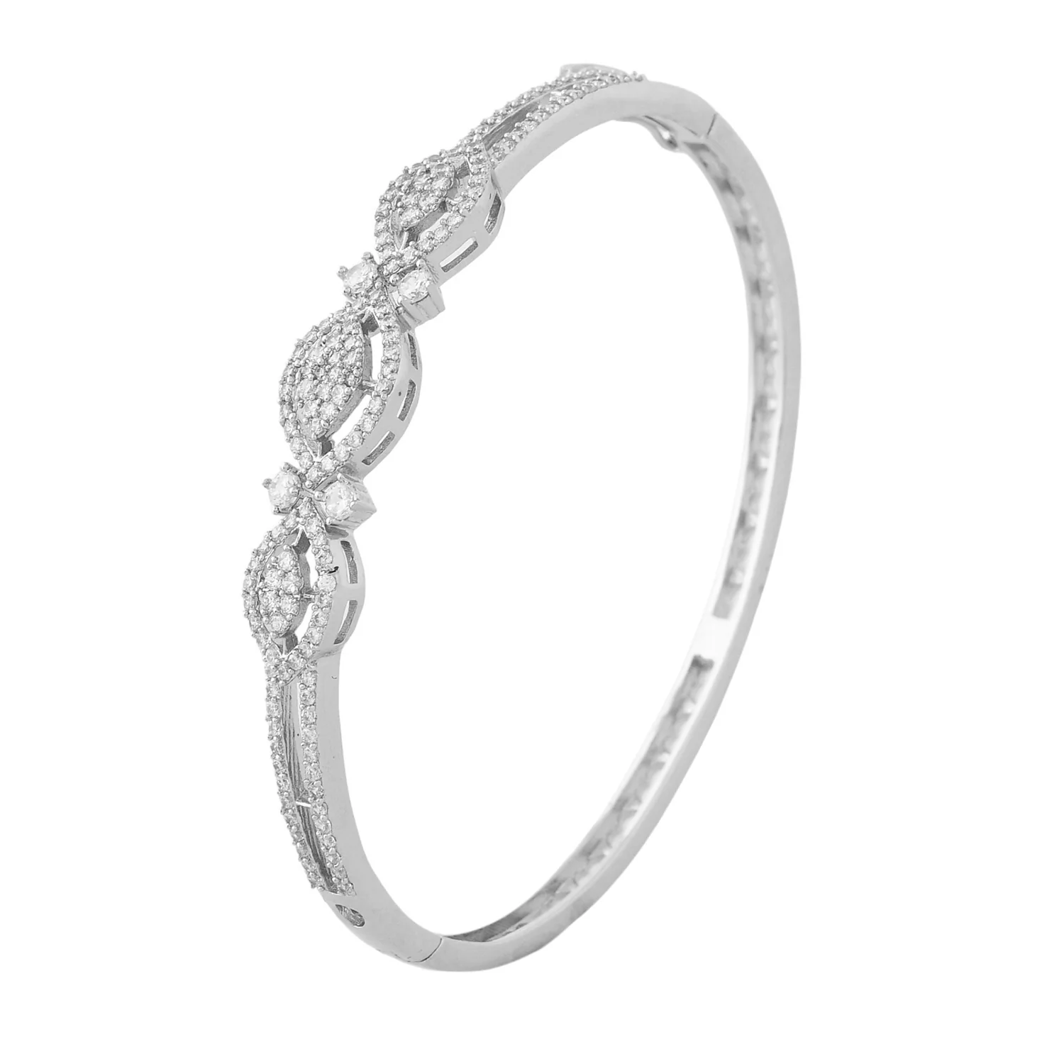 Sparkling Elegance Luminous American Diamond Bracelet - Image 4