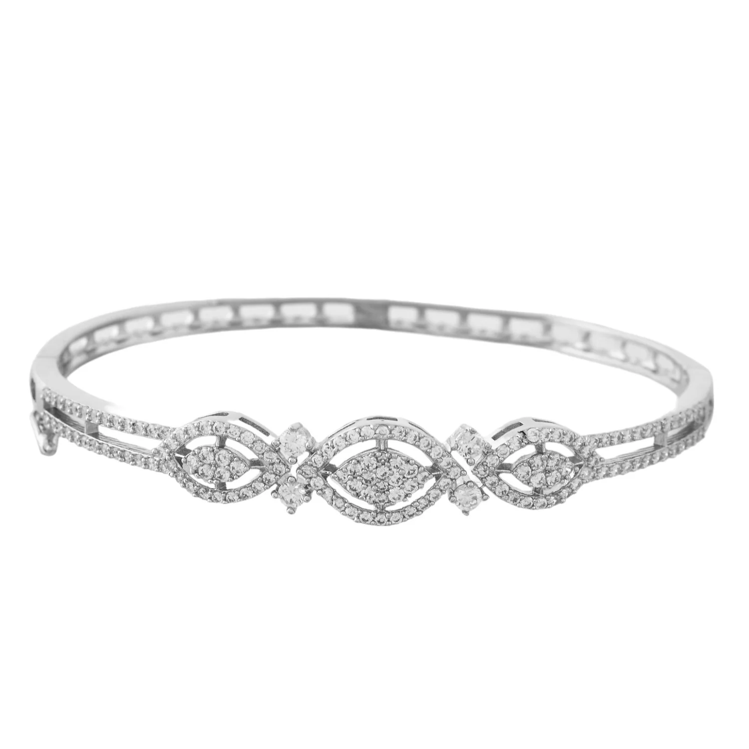 Sparkling Elegance Luminous American Diamond Bracelet - Image 5
