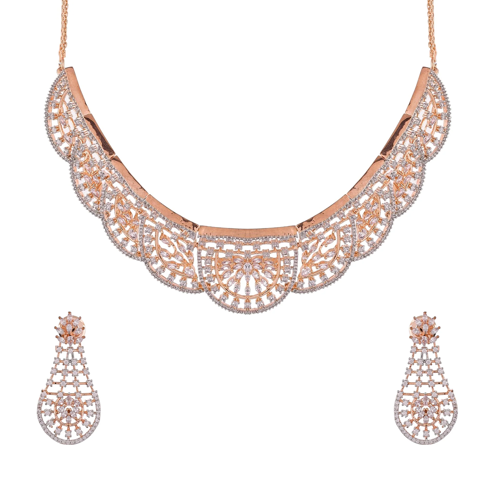 Sparkling Elegance Luxurious Cz Jewellery Set - Image 3