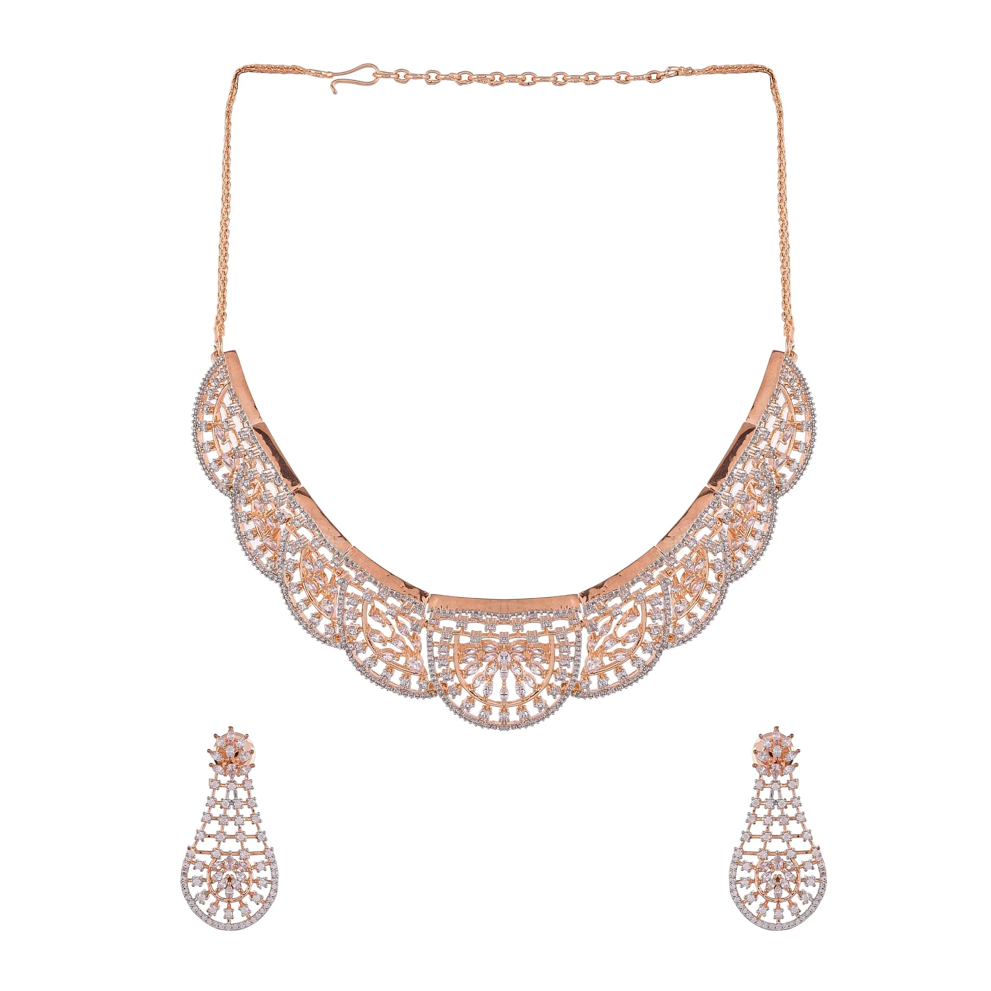 Sparkling Elegance Luxurious Cz Jewellery Set - Image 4