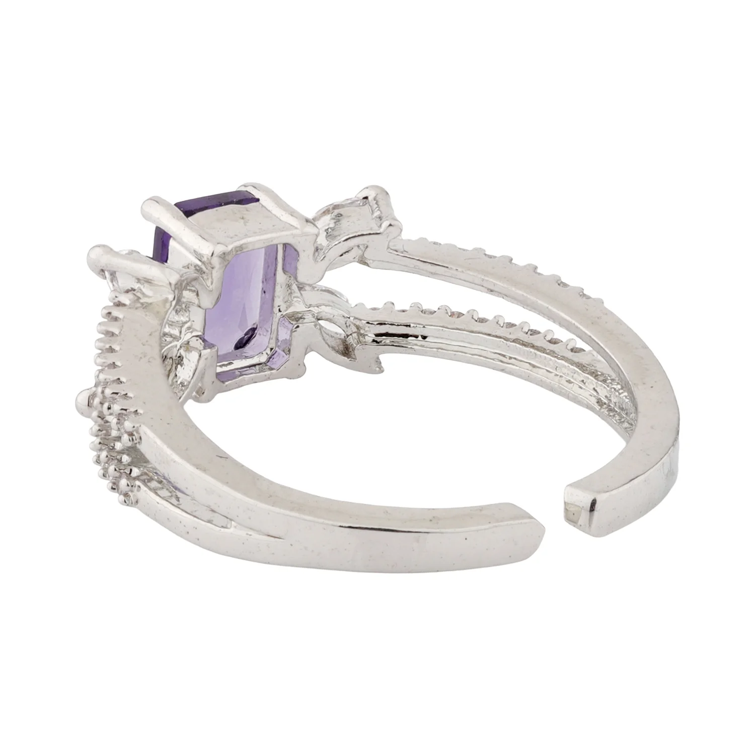 Sparkling Elegance Midnight Glow Statement Ring - Image 4