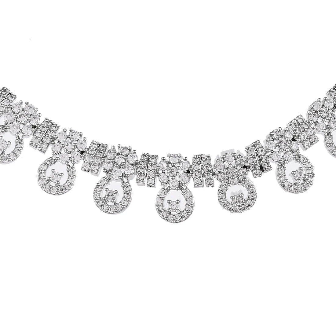 Sparkling Elegance Minimalist CZ Jewellery Set - Image 4