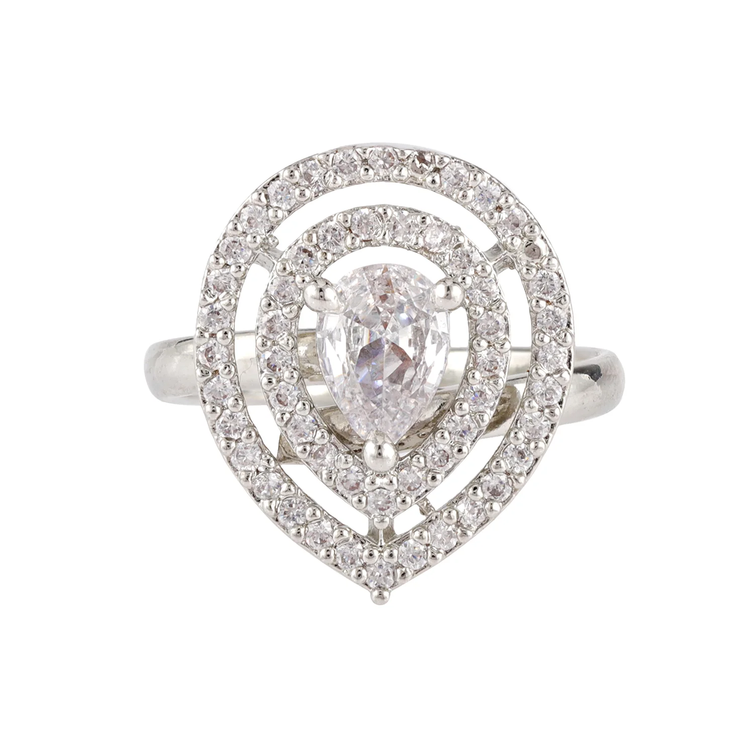 Sparkling Elegance Mooncourt American Diamond Ring - Image 3