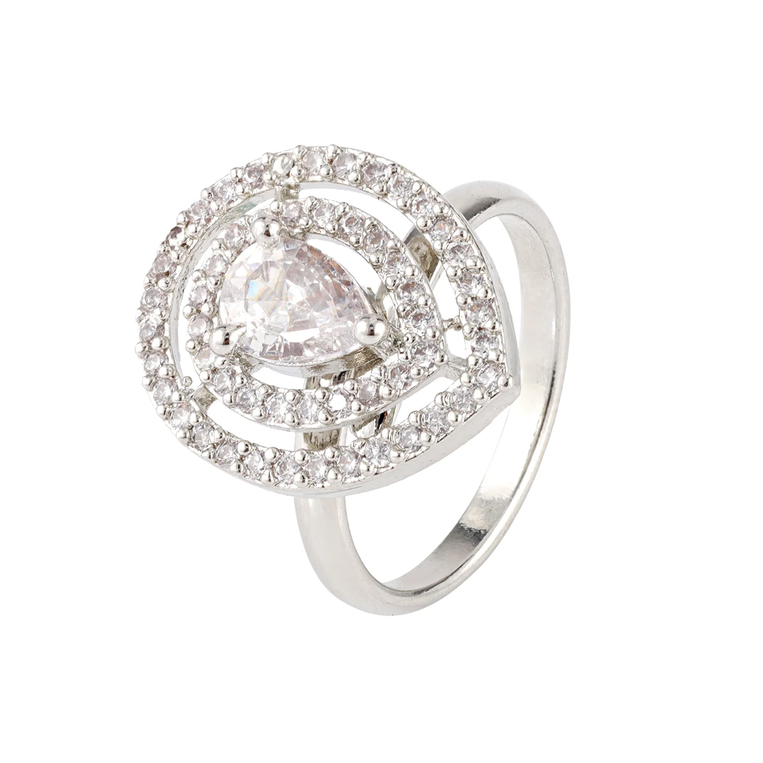 Sparkling Elegance Mooncourt American Diamond Ring - Image 4