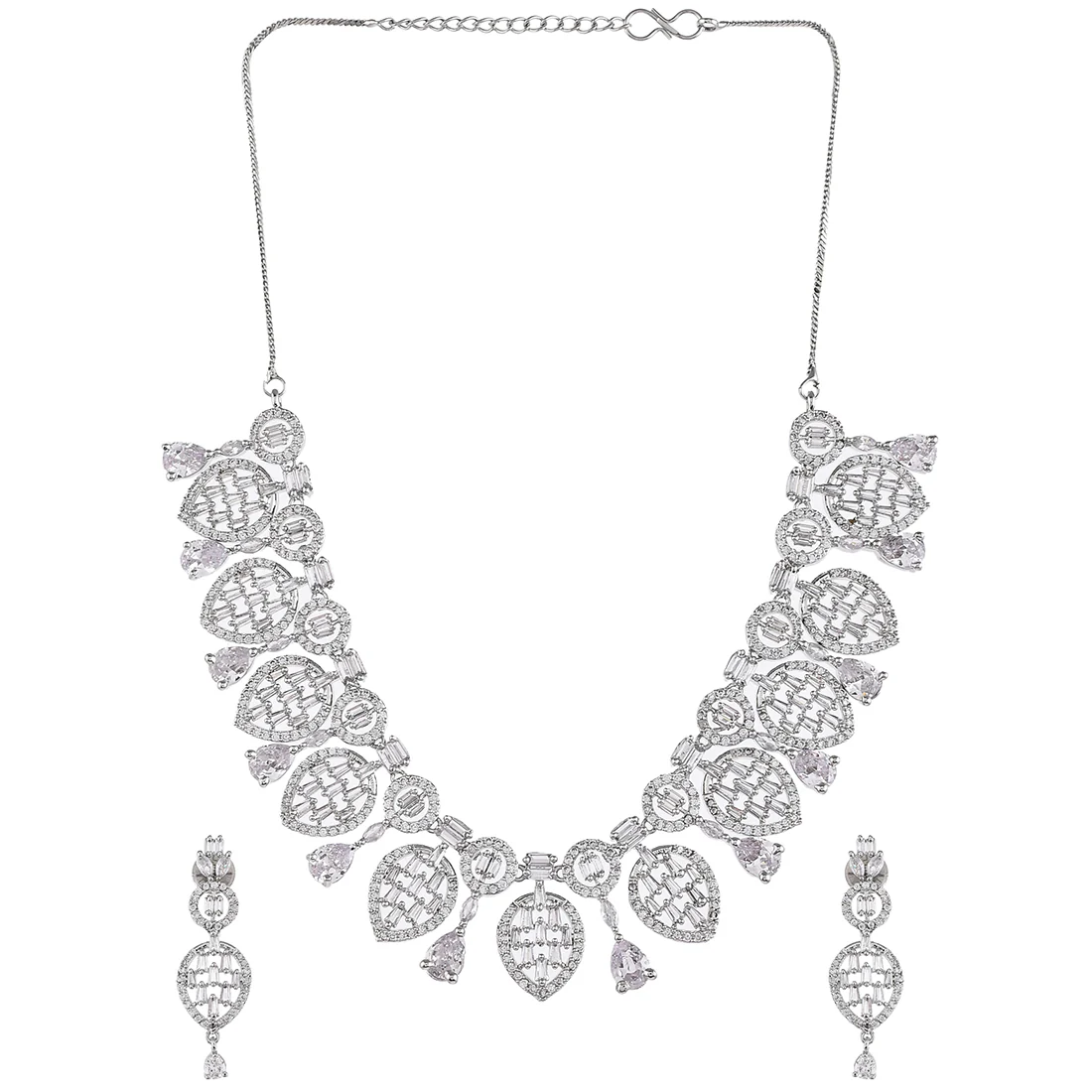 Sparkling Elegance Opulent Zirconia Gems Jewellery Set - Image 3