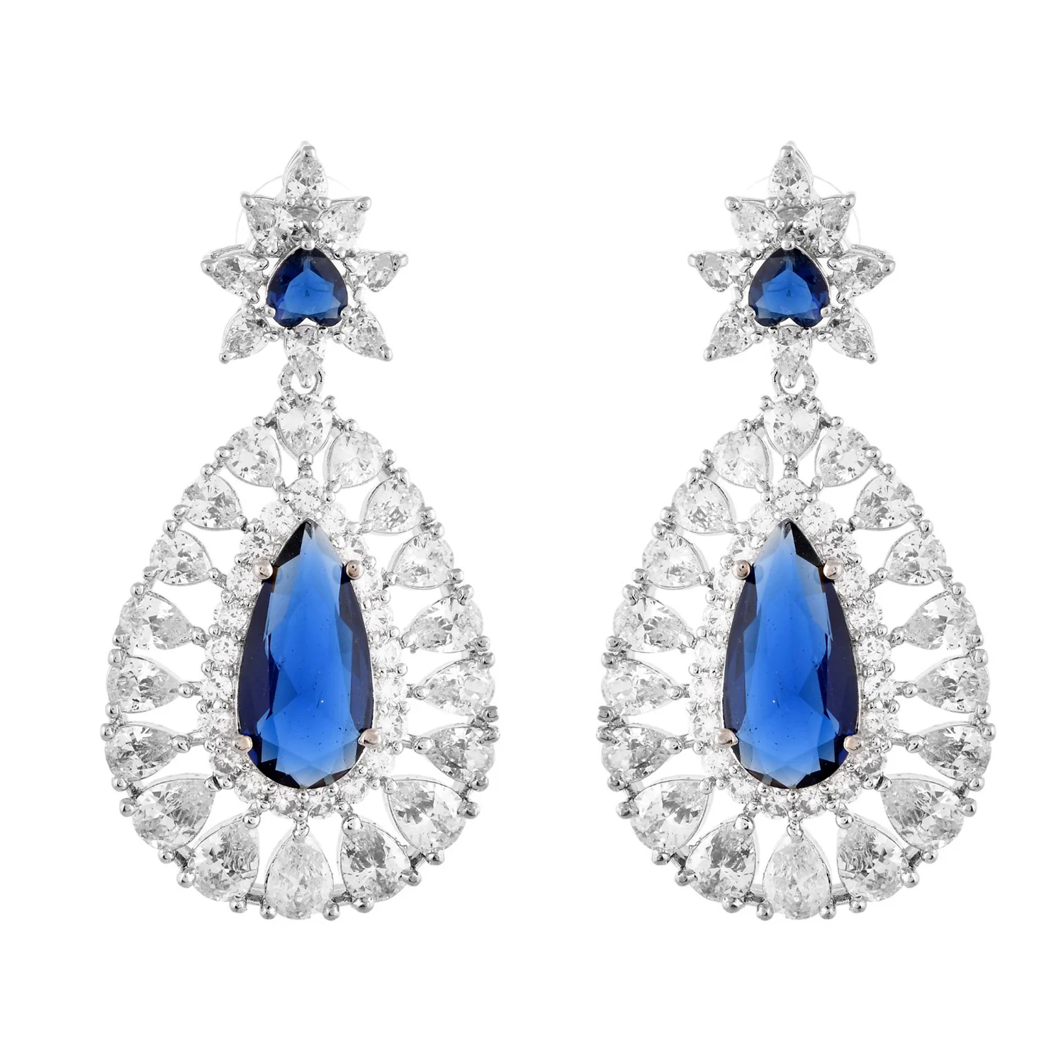 Sparkling Elegance Radiant Brilliance American Diamond Necklace Set - Image 6