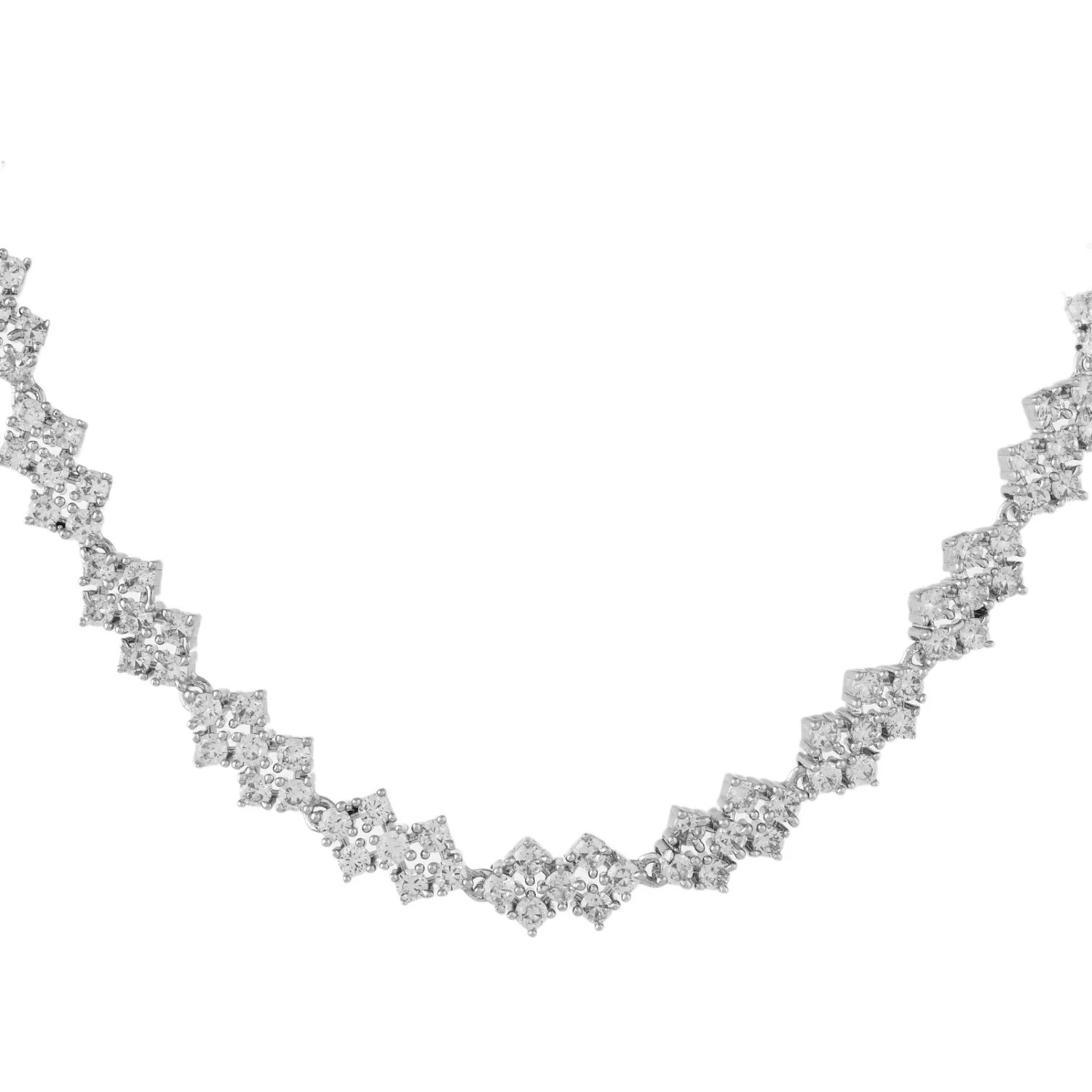 Sparkling Elegance Radiant Luxe American Diamond Necklace Set - Image 5