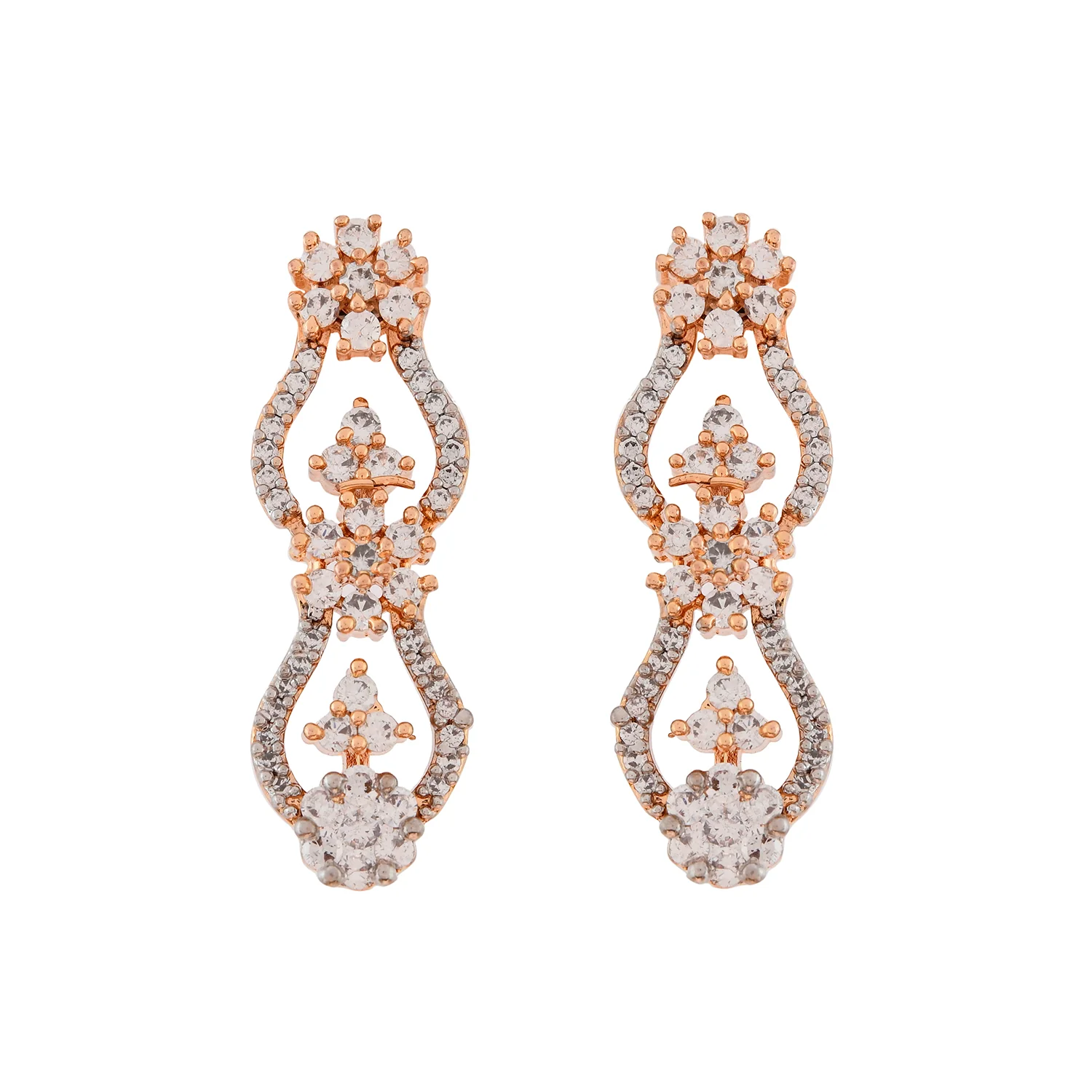 Sparkling Elegance Radiant Reverie American Diamond Necklace Set - Image 6