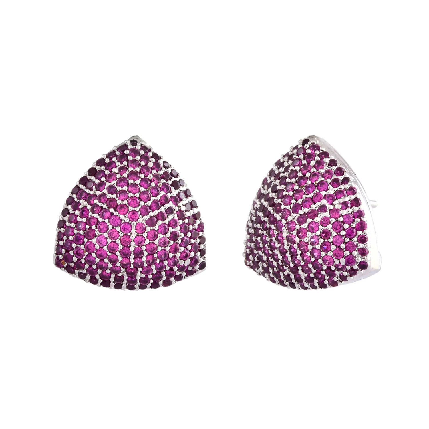 Sparkling Elegance Regal Radiance American Diamond Earrings - Image 3